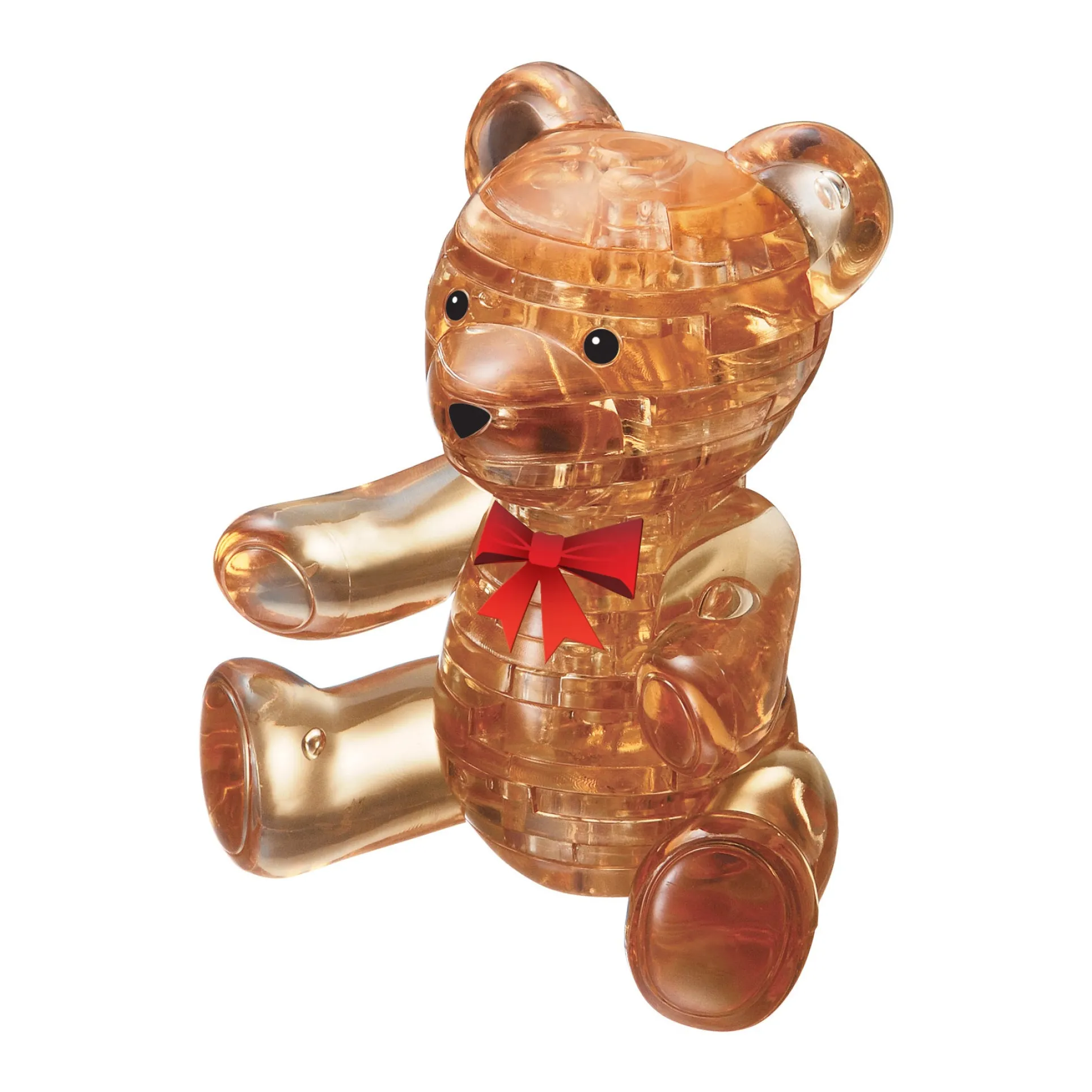 BePuzzled Gold Teddy Bear 3D Crystal Puzzle, 41 Pieces