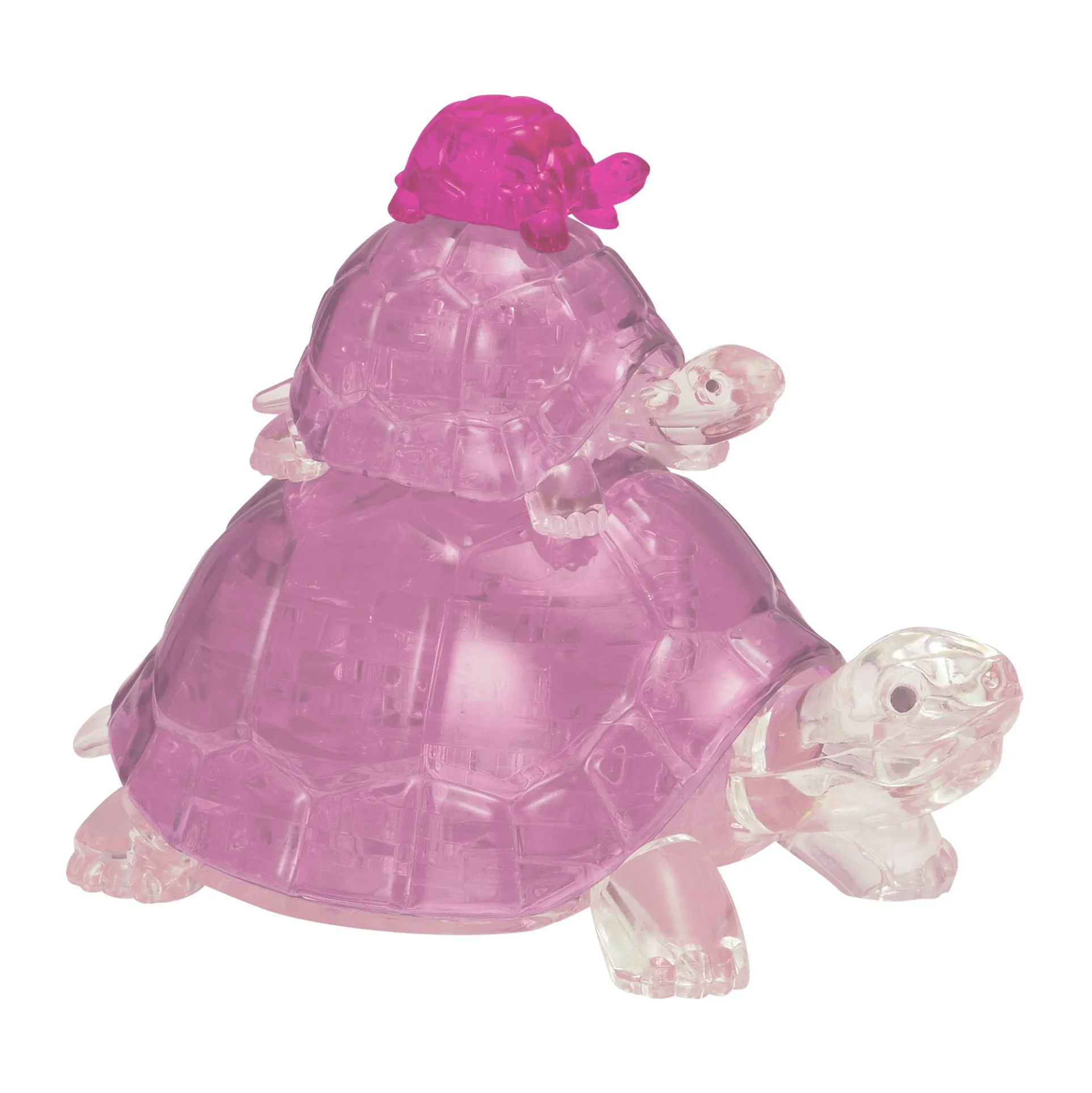 BePuzzled Pink Turtles 3D Crystal Puzzle - 37 Pieces