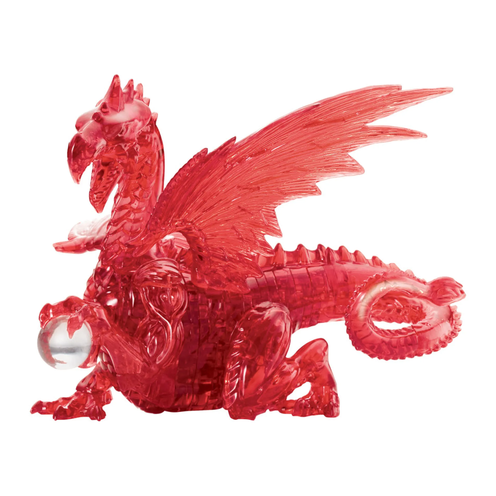 BePuzzled Red Dragon 3D Crystal Puzzle - 56 Pieces