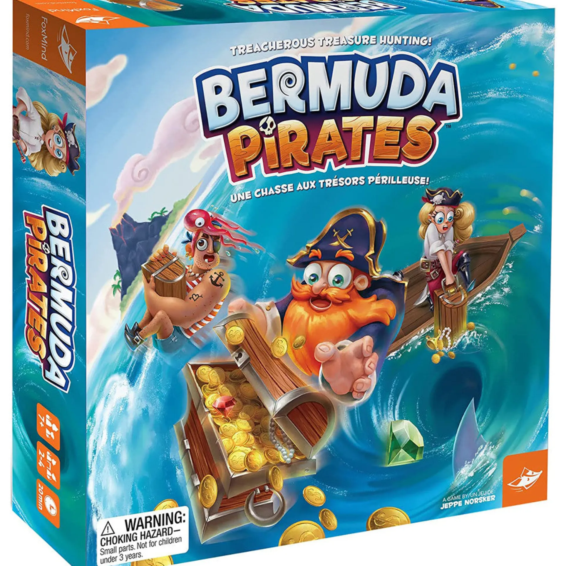 Bermuda Pirates Magnetic Strategy Board Game by FoxMind