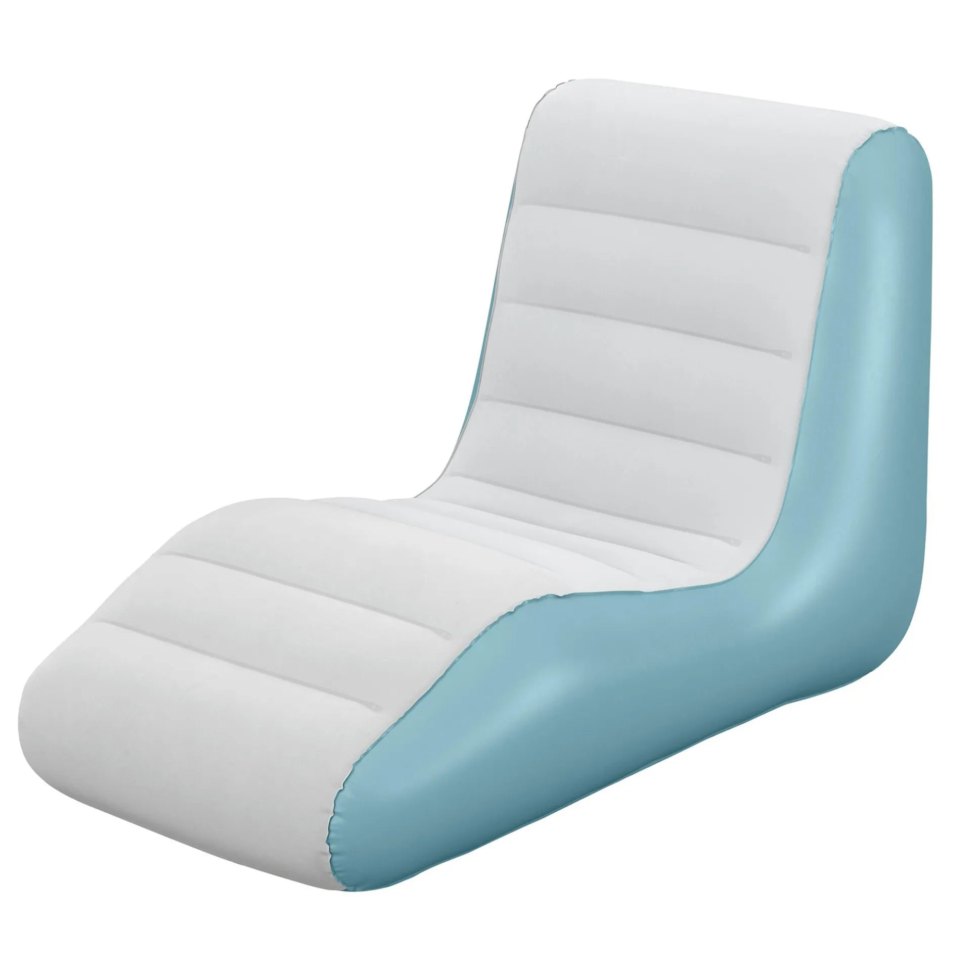 Bestway Leisure Luxe Chaise Lounger Inflatable Air Recliner - Blue & Grey
