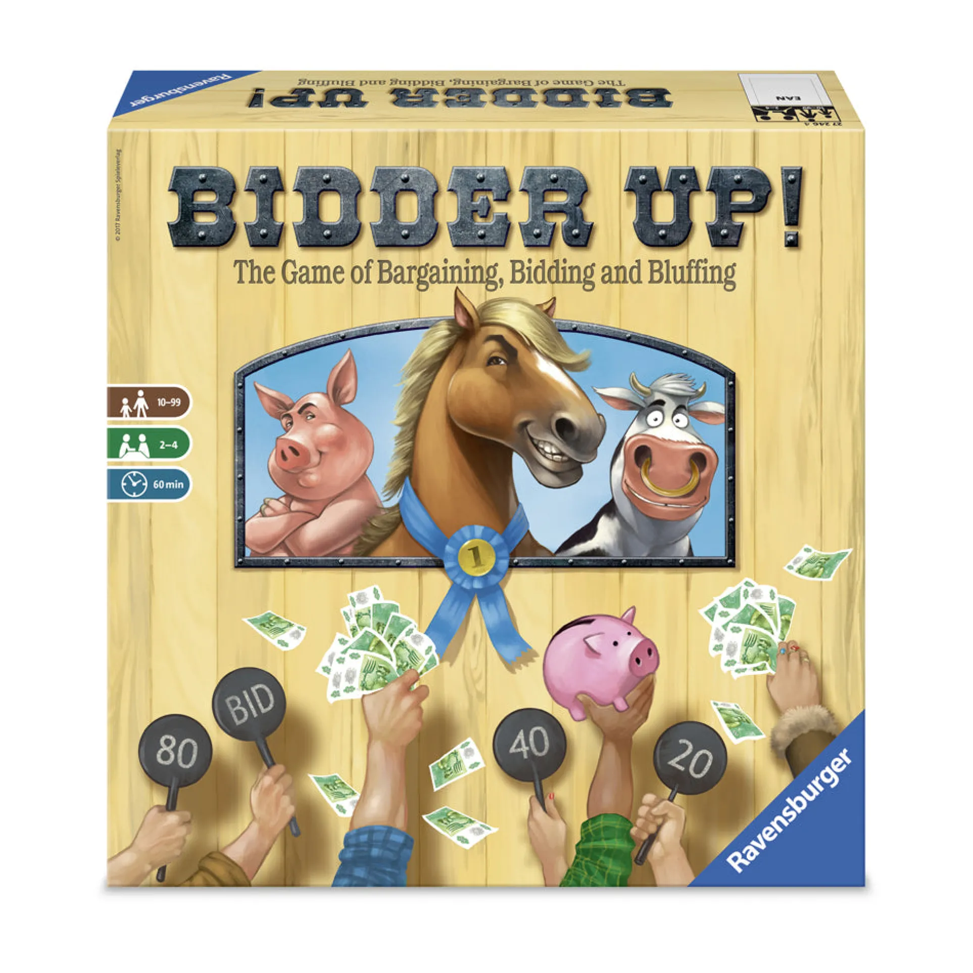 Bidder Up! Dual-Level Strategy Auction Board Game by Ravensburger