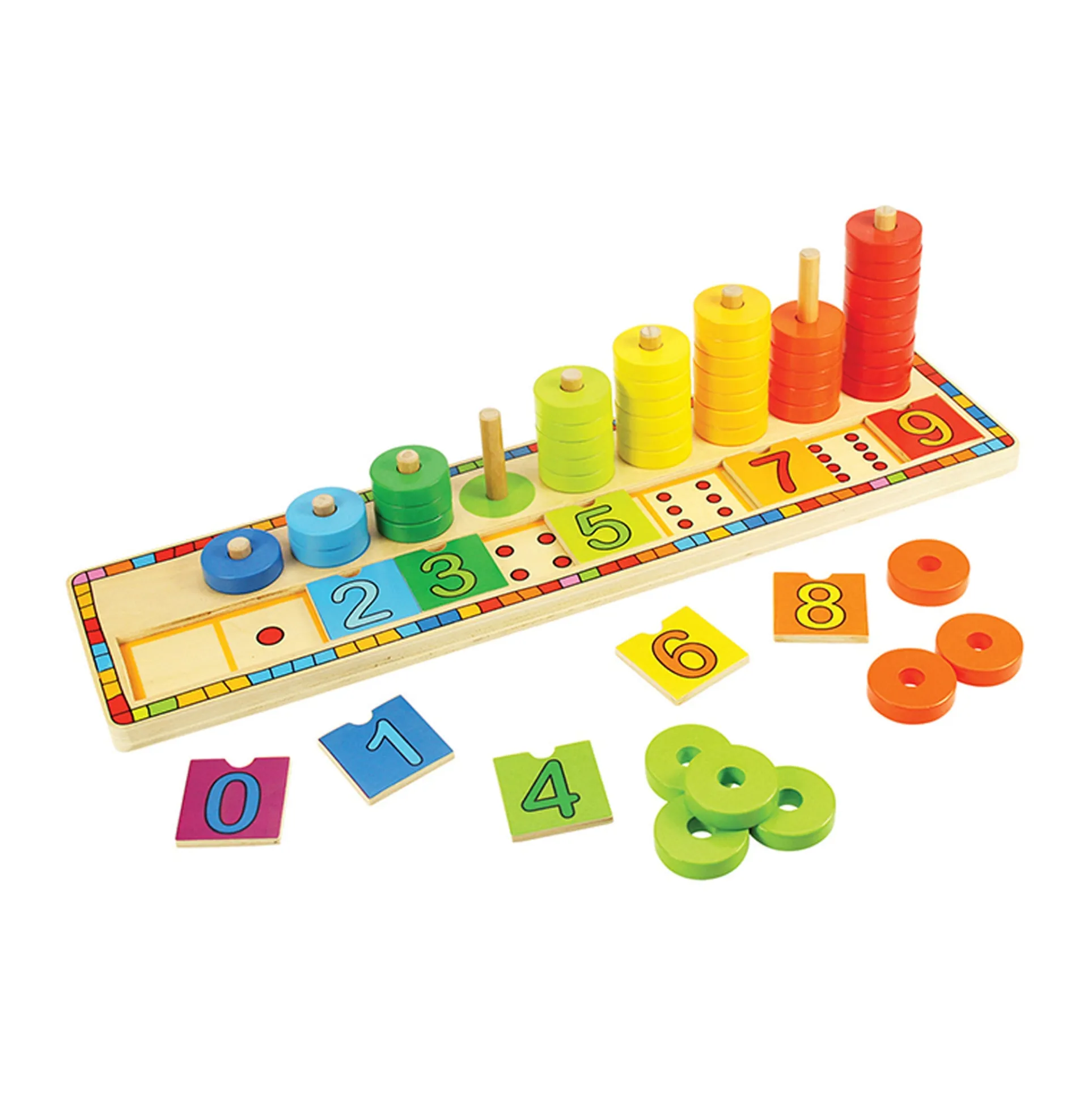 Bigjigs Toys Learn to Count Wooden Puzzle - Educational Counting Toy