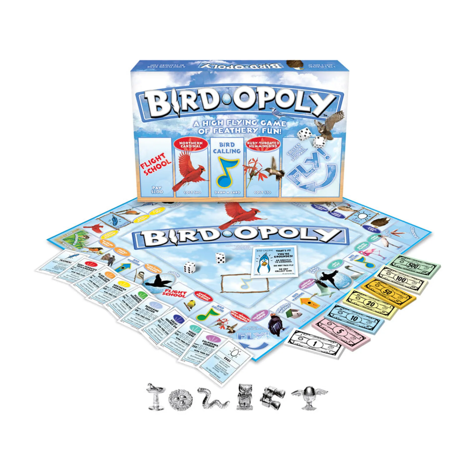 Bird-opoly Board Game by Late For The Sky