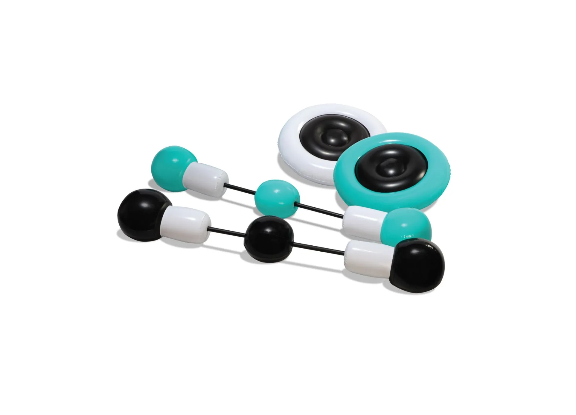 Black Series Inflatable Push Bumpers Sparring Set - Interactive Balance Game