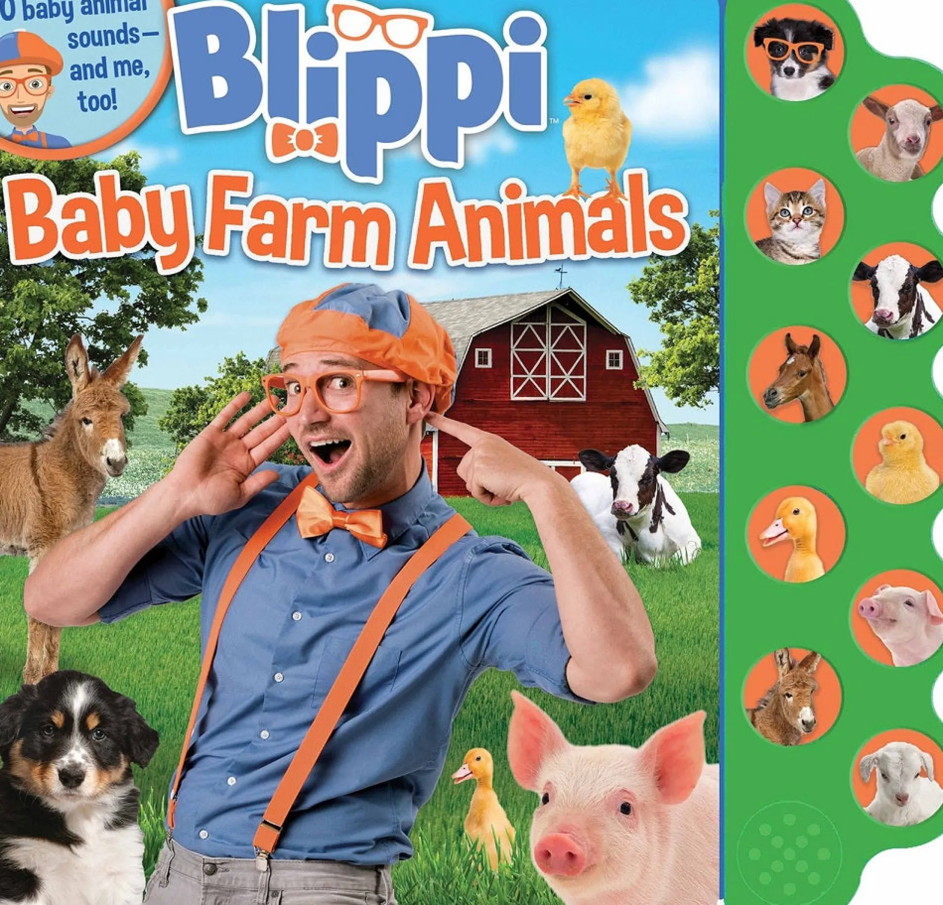 Blippi Baby Farm Animals Sound Book