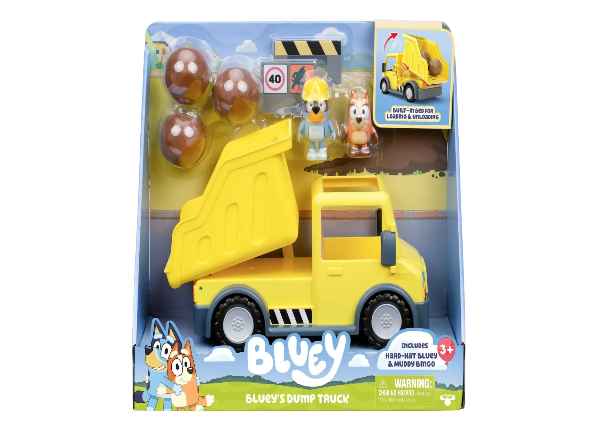 Bluey's Adventure Series Dump Truck with Exclusive Figures