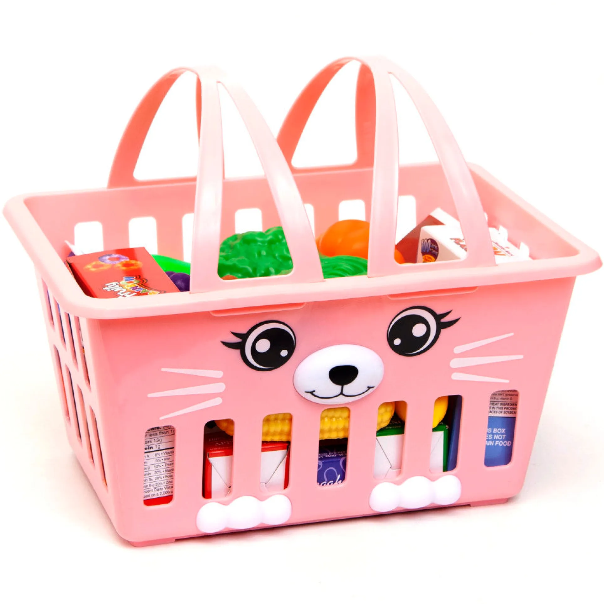 Zoo Troop: Kitty Basket - Pink Cat Playset with 16 Pieces, Ages 2+