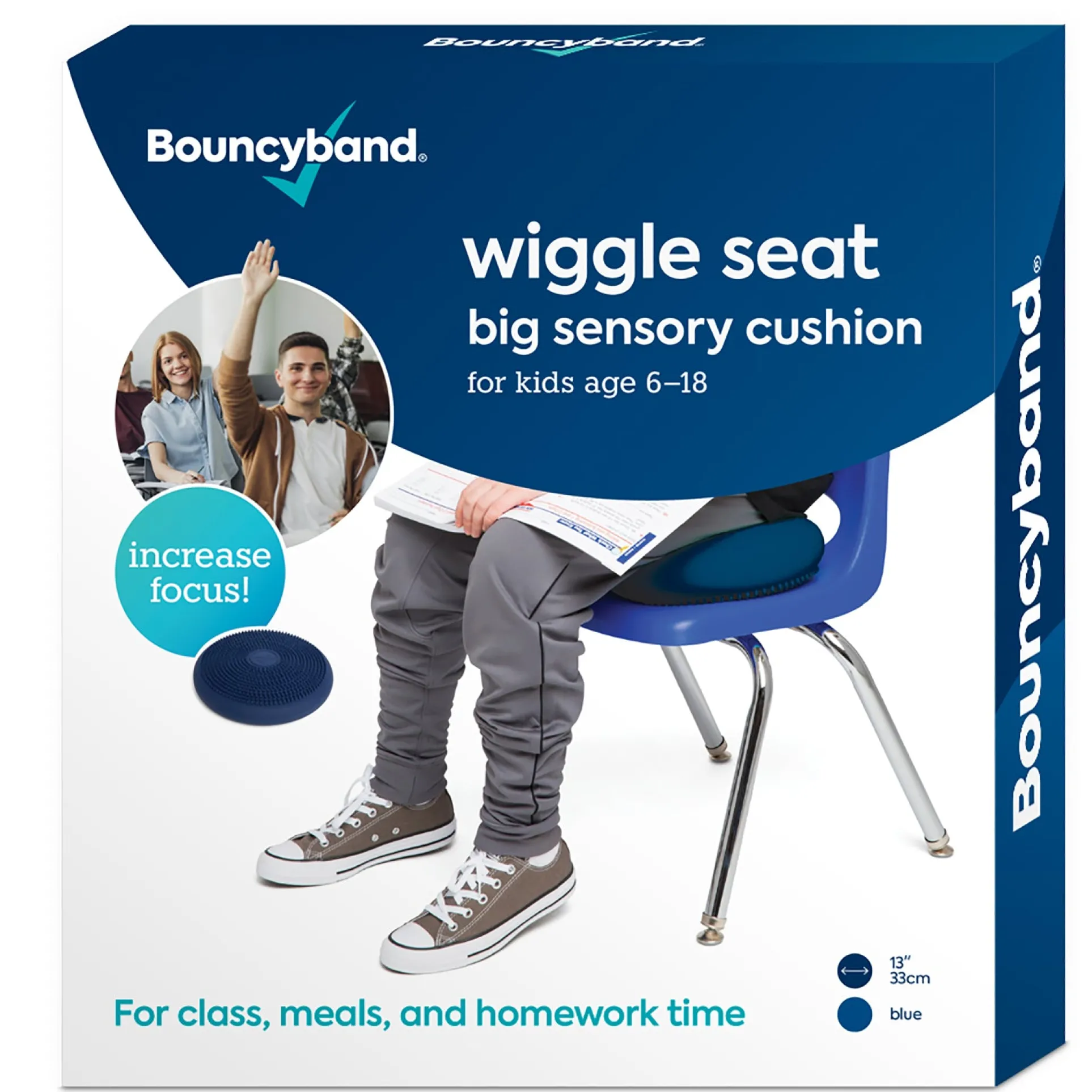 Bouncyband Big Wiggle Seat Sensory Cushion - Energize Your Seating!