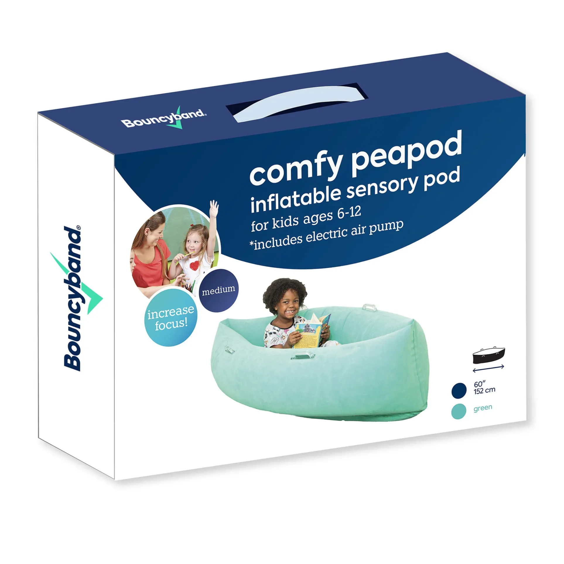 Bouncyband Comfy Hugging Peapod Sensory Pod for Kids