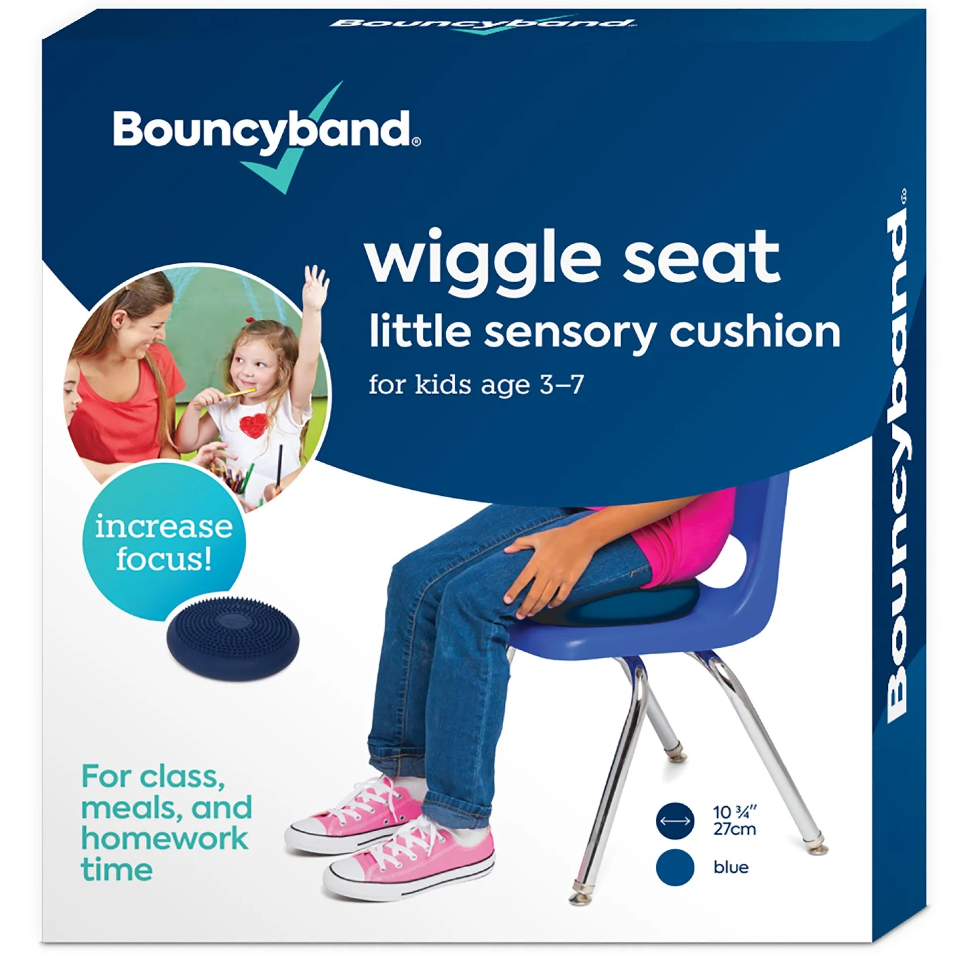 Bouncyband® Little Wiggle Seat Sensory Cushion, Blue