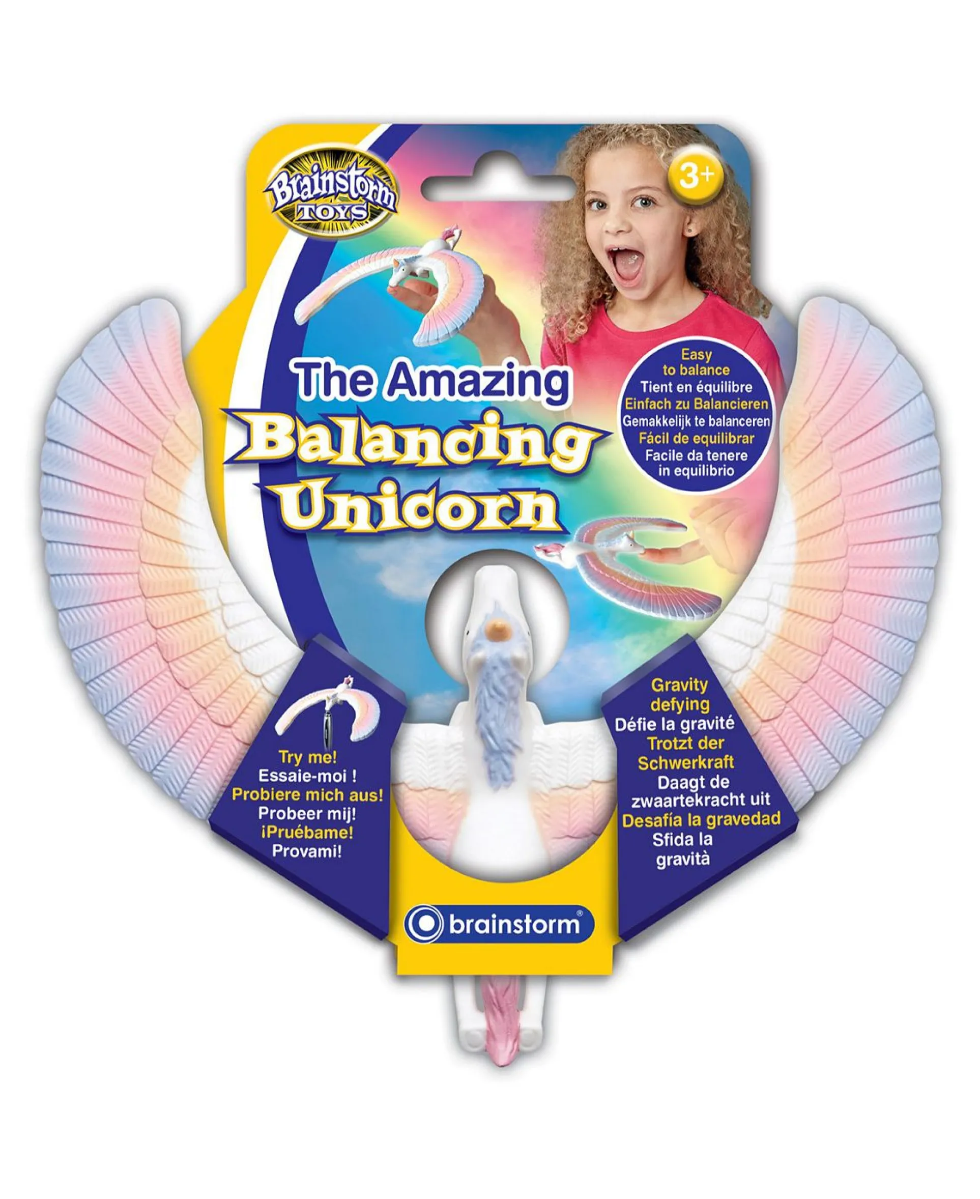Brainstorm Toys Magical Balancing Unicorn with Rainbow Wings