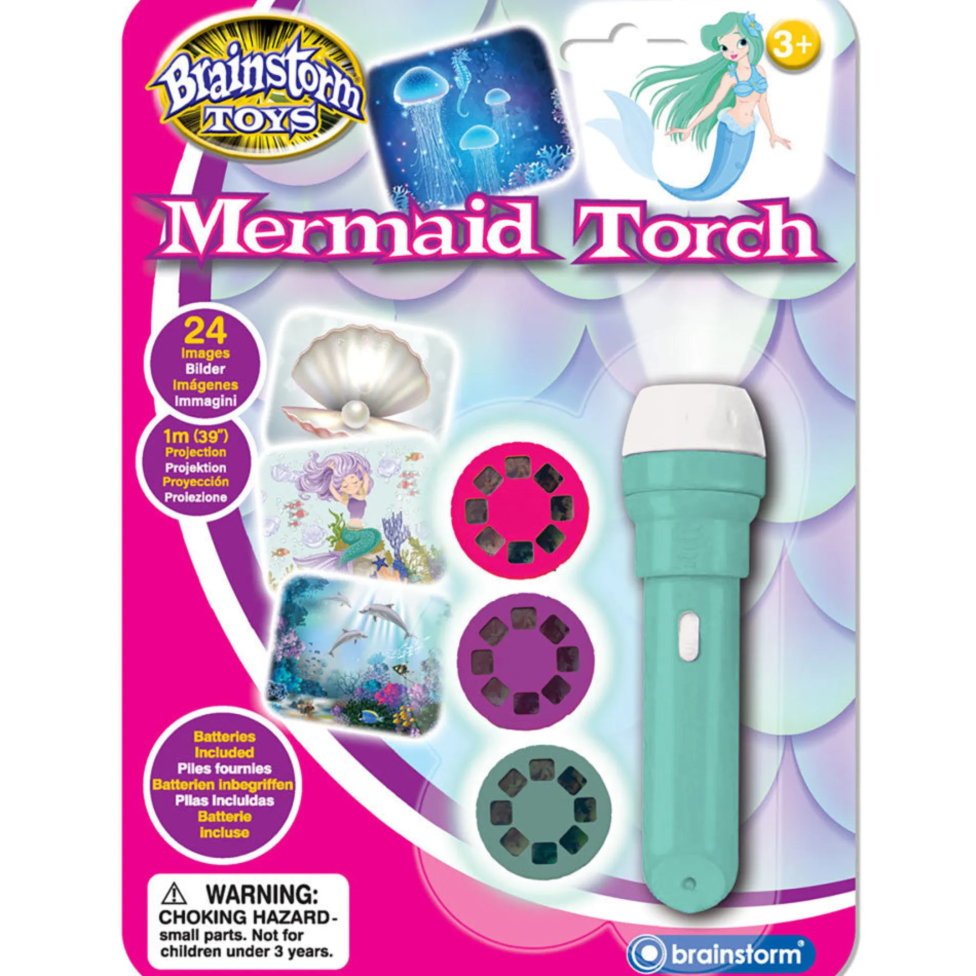 Brainstorm Toys Mermaid Flashlight and Projector - Underwater Adventure