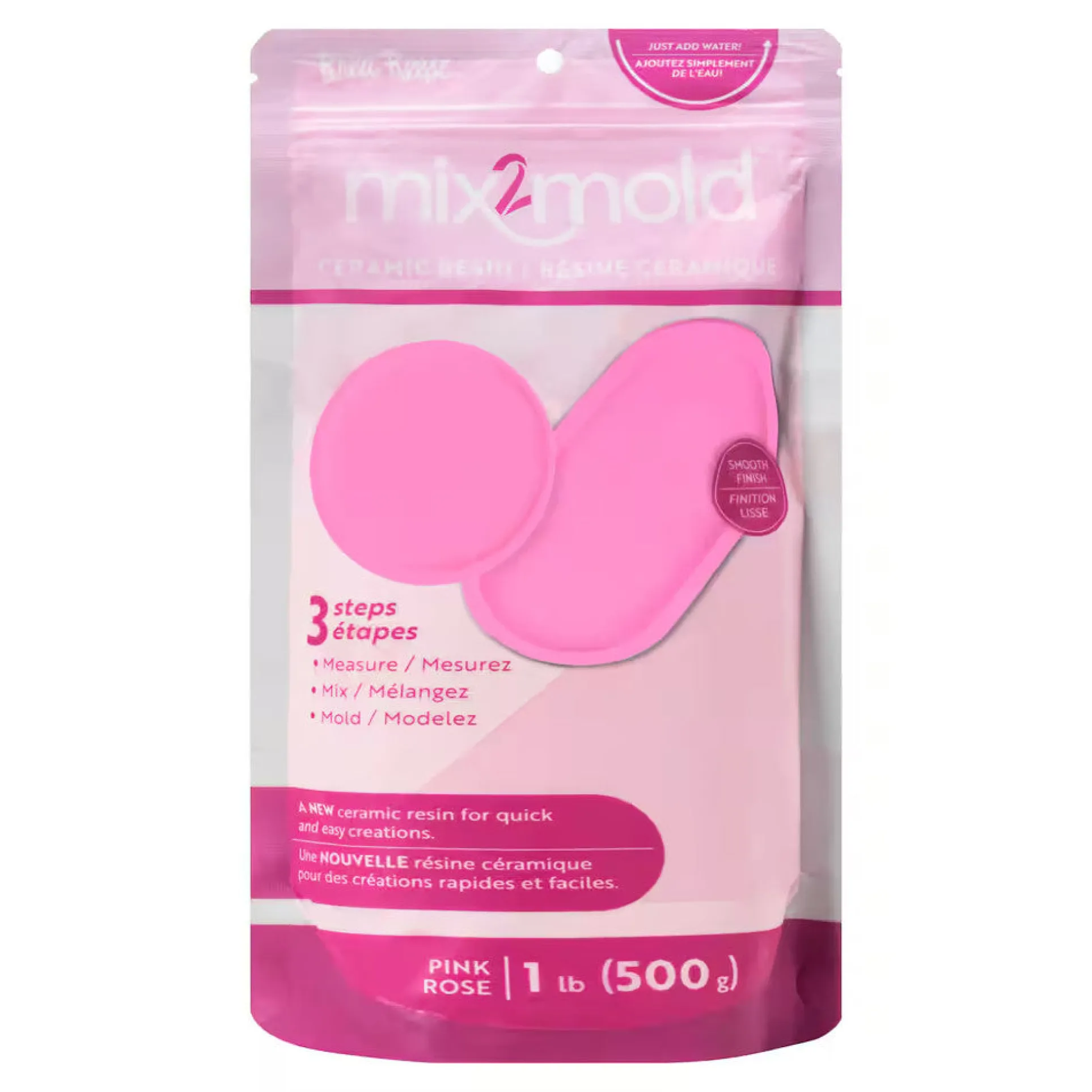 Brea Reese Mix2Mold Pink Ceramic Resin Powder - 1lb (500g)