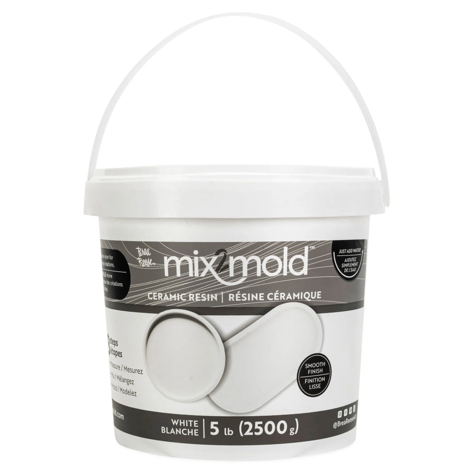 Brea Reese Mix2Mold Ceramic Resin - Artistic White Powder 5.5lb
