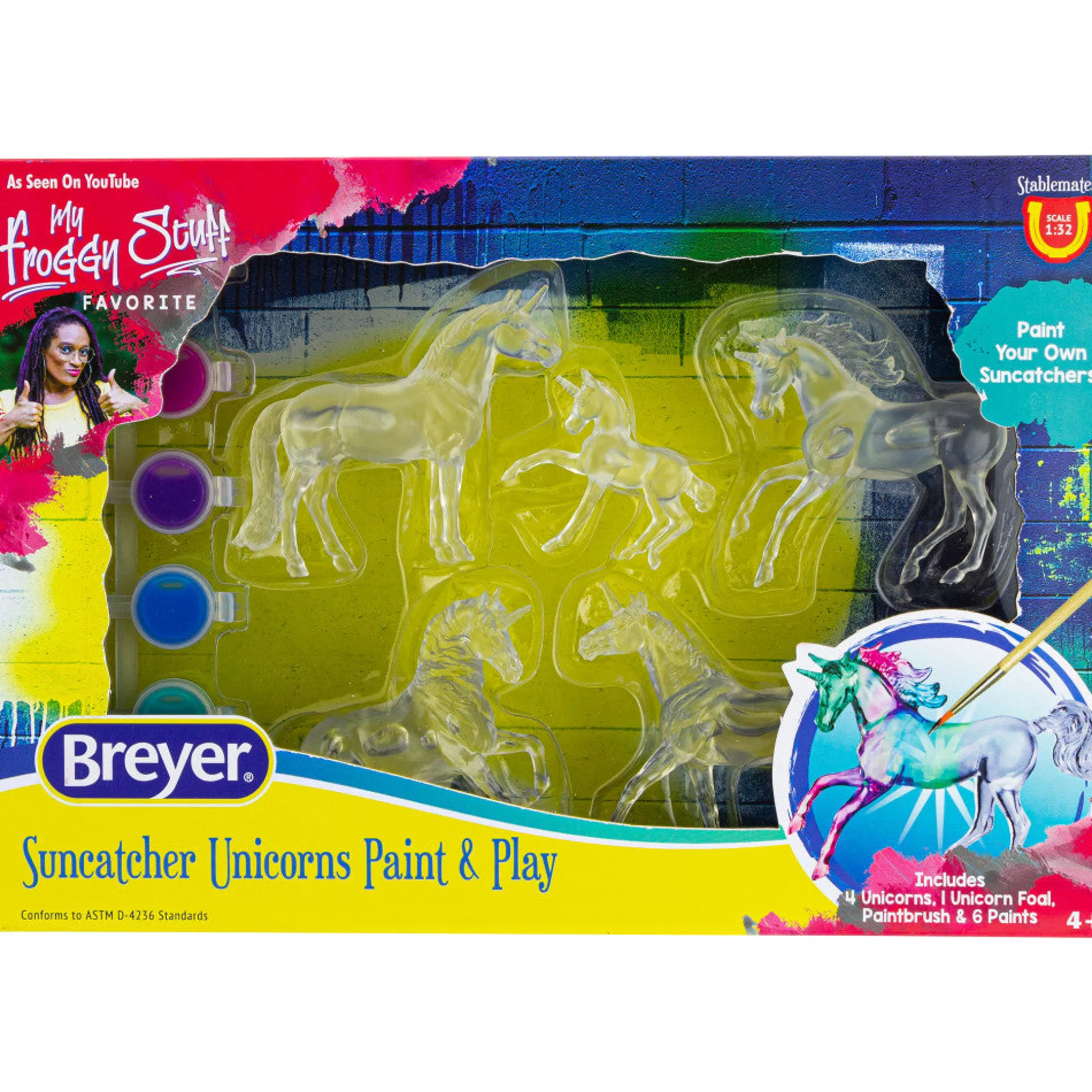 Breyer Stablemates Unicorn Suncatcher Craft Set - 1:32 Scale, 5 Pieces