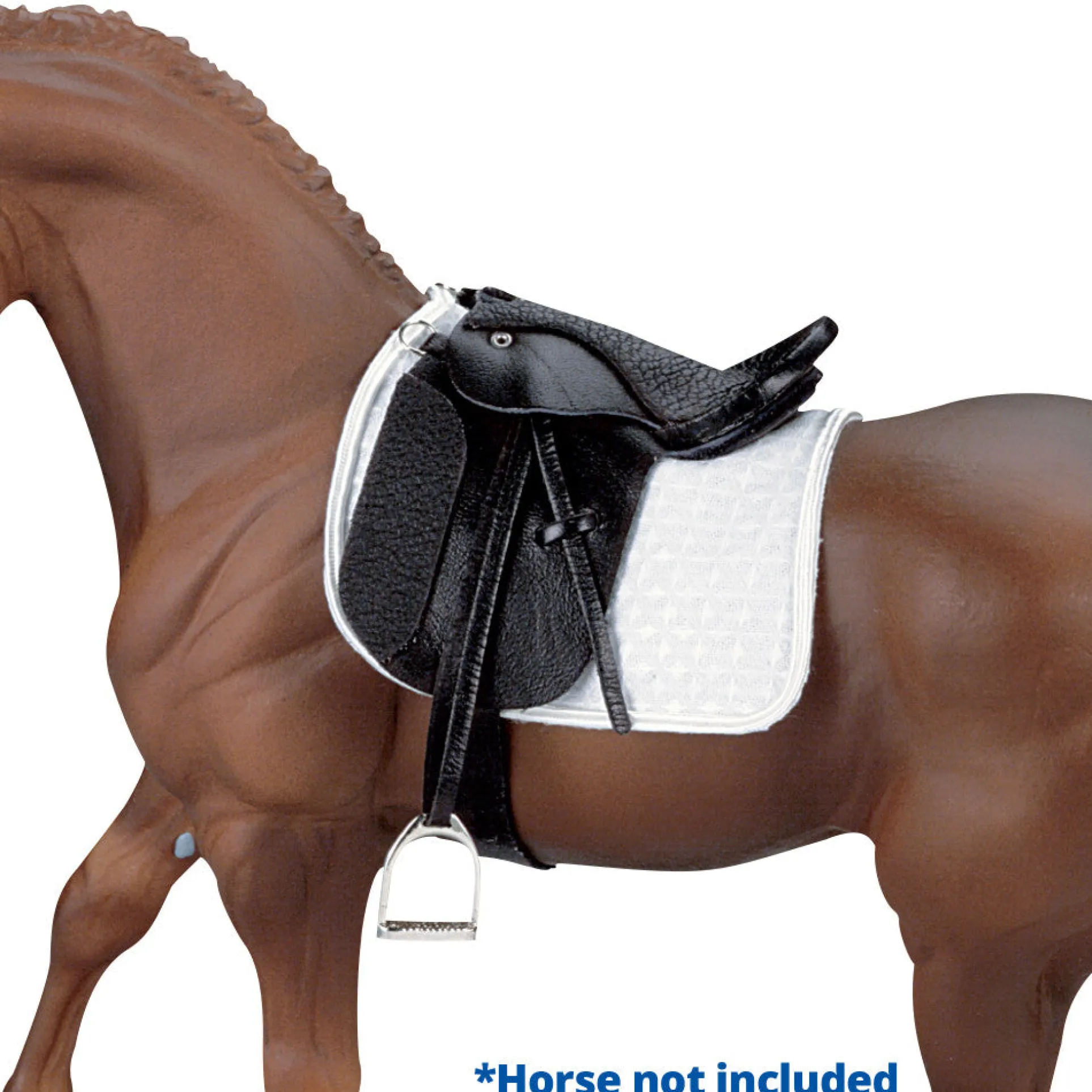 Breyer Traditional Stoneleigh II Dressage Saddle 1:9 Scale - Elegant Black