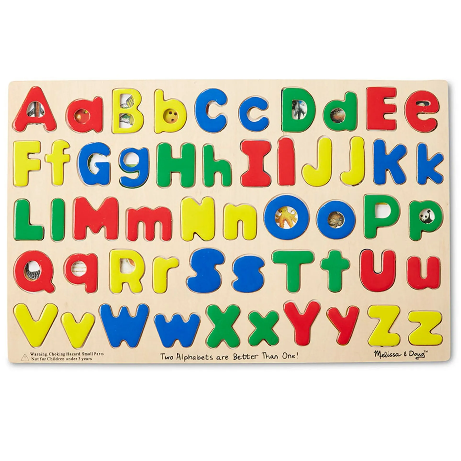 Melissa & Doug Alphabet Adventures - Dual Case Wooden Puzzle