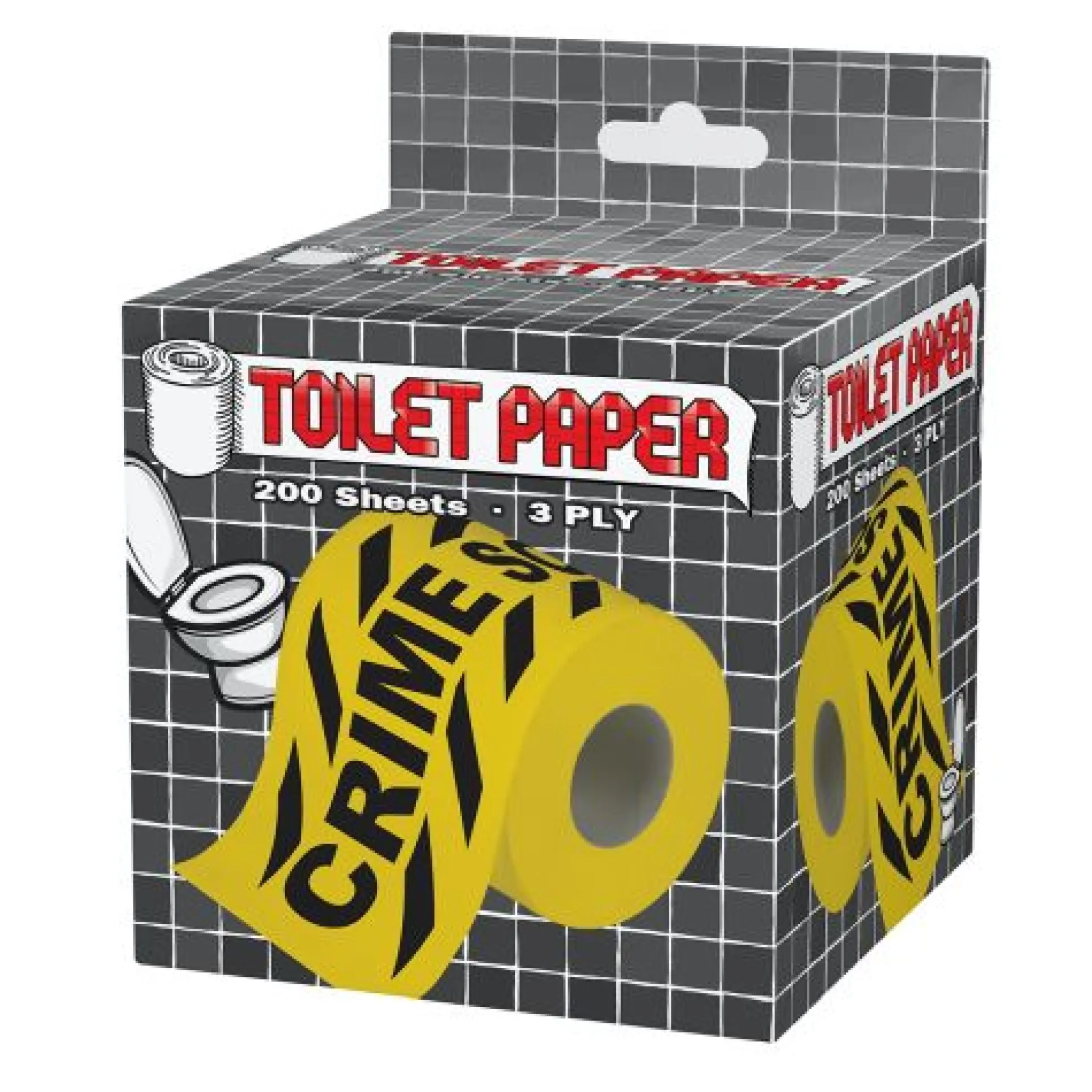 Crime Scene Tape Toilet Paper - A Whodunit in Your Bathroom!