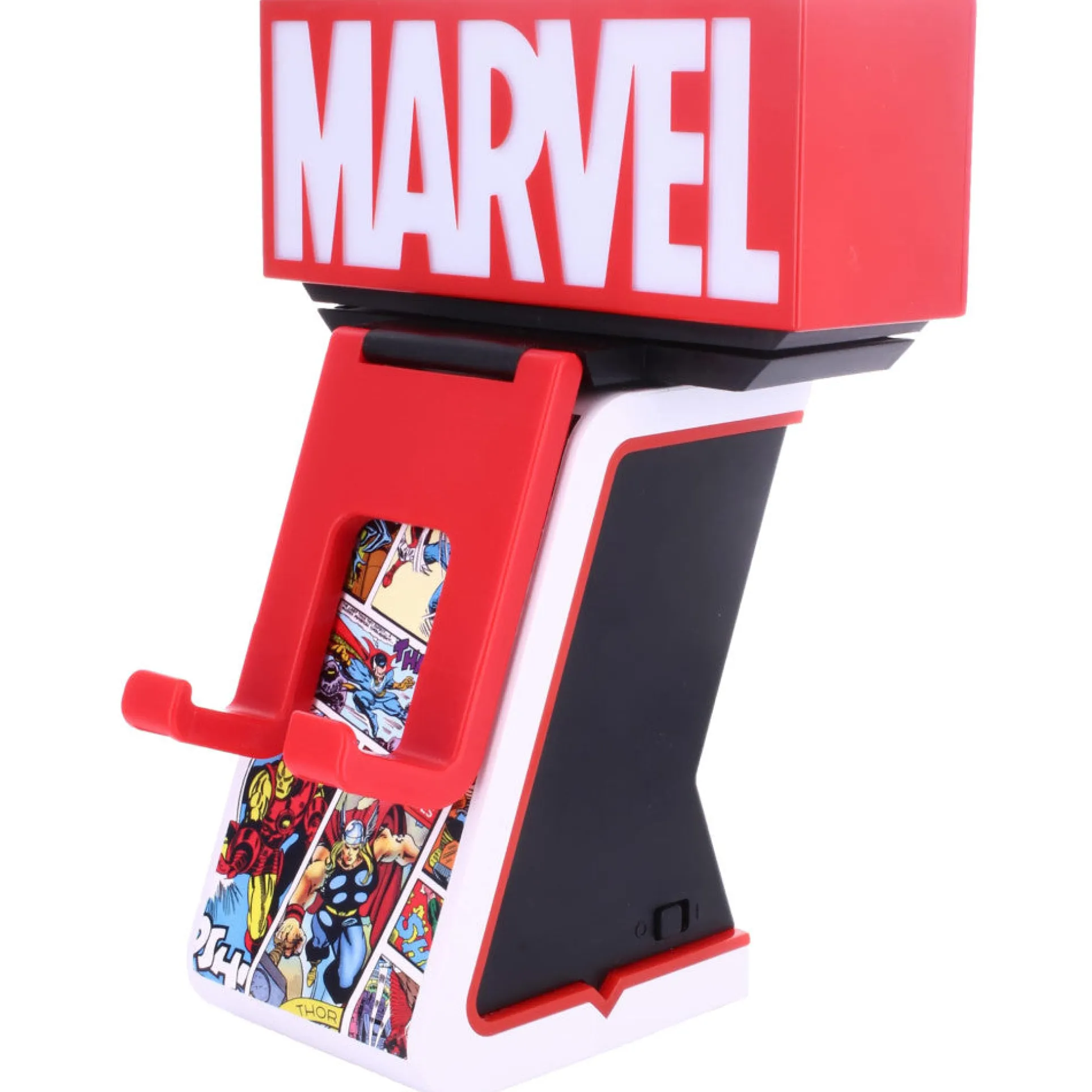 Cable Guys LED IKONS - Marvel Red Brick Logo - Illuminated Device Holder