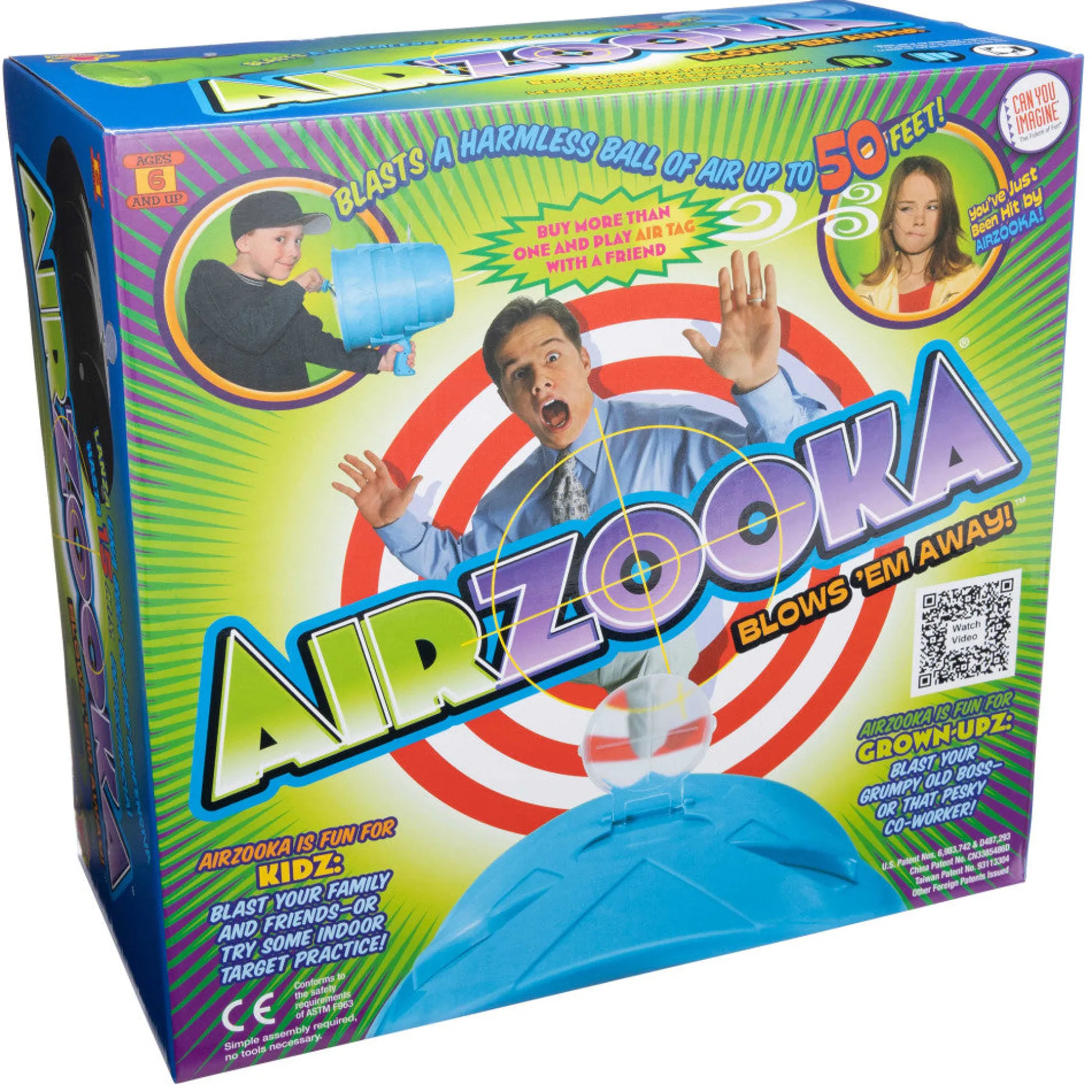 Can You Imagine Airzooka Air Shooter, Black
