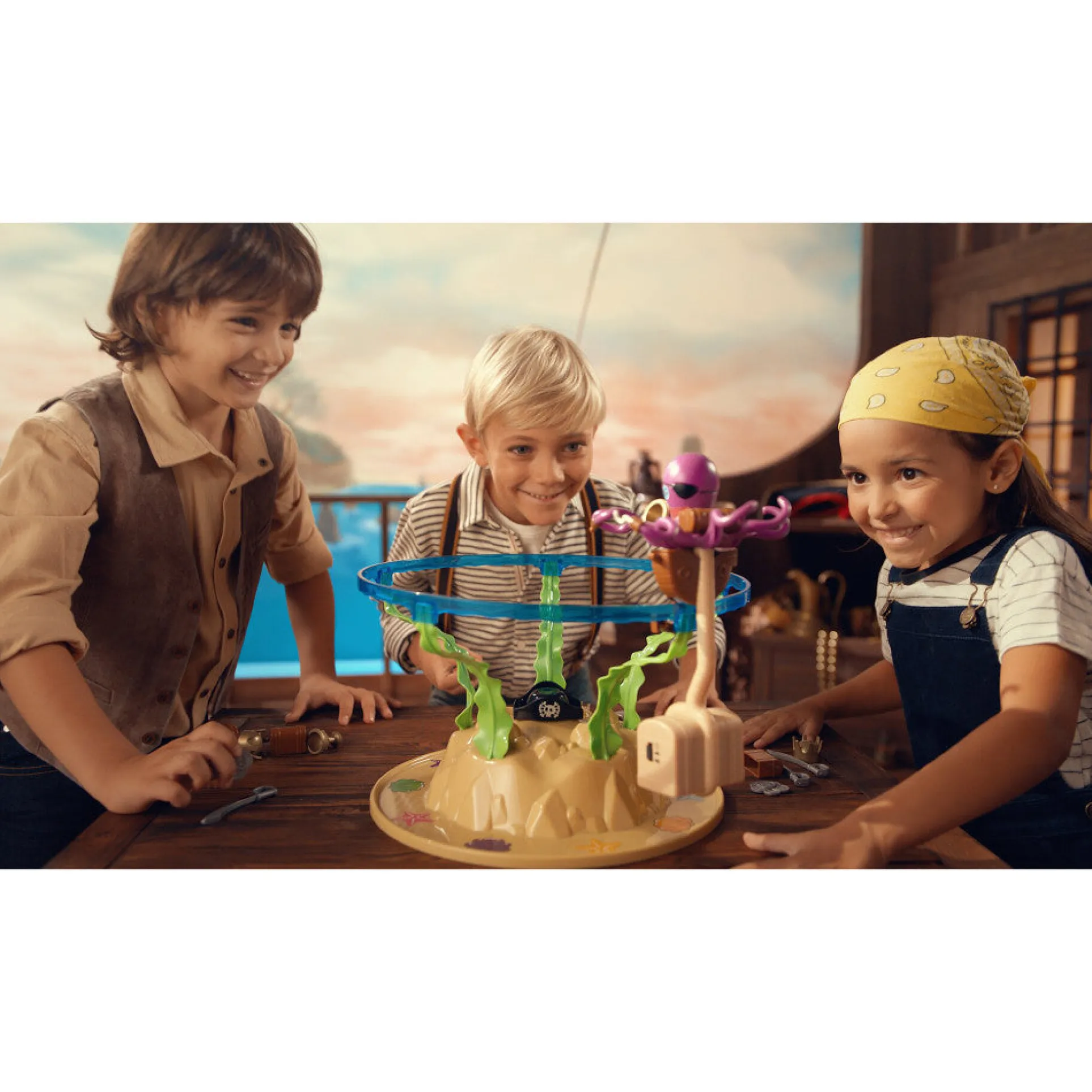 Captain Octo Pirate Treasure Board Game by Ambassador Games for Kids, Ages 4+, 2-4 Players