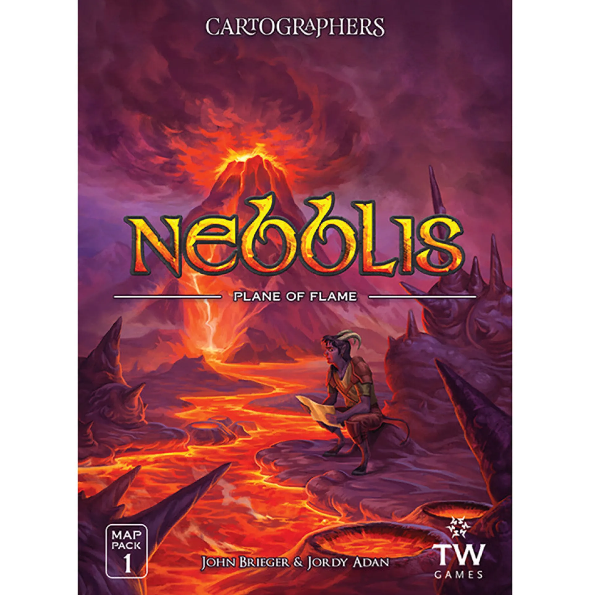 Cartographers Heroes: Nebblis - Volcanic Challenge Map Pack