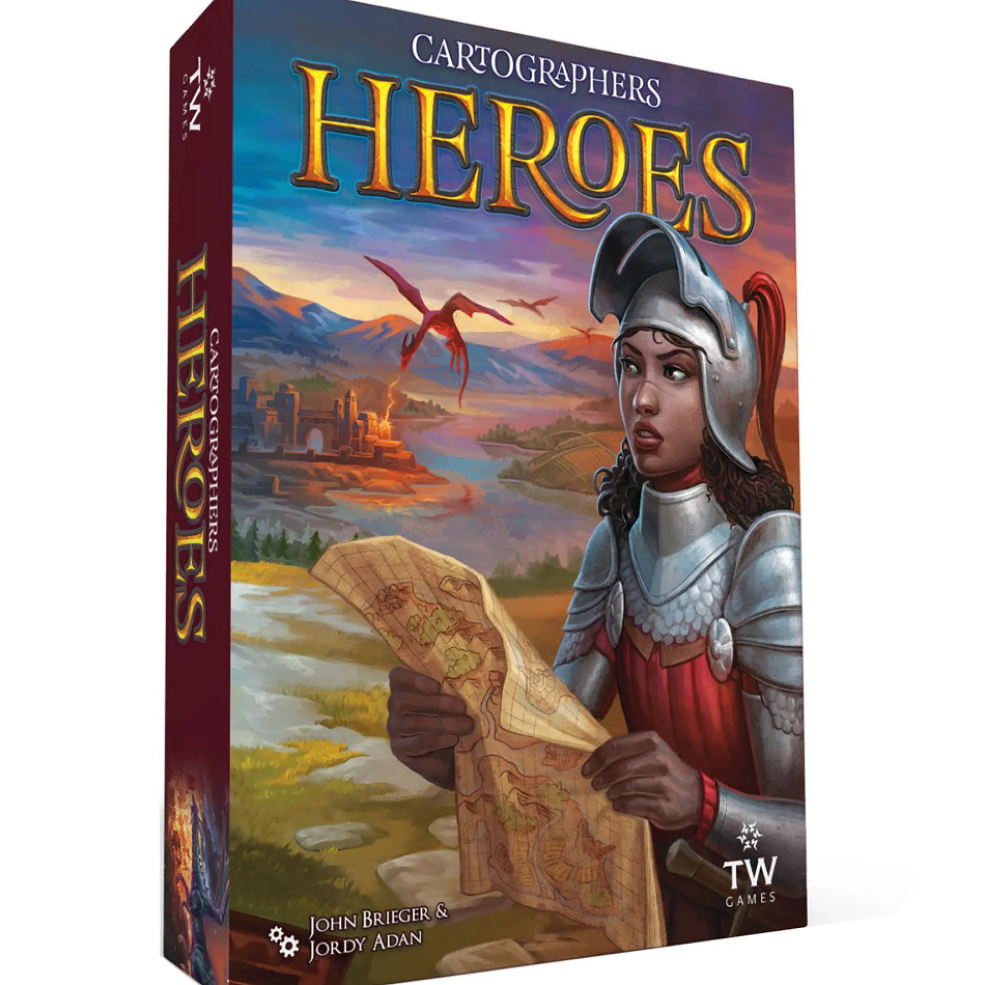 Cartographers Heroes Board Game: Map Drawing Strategy Sequel