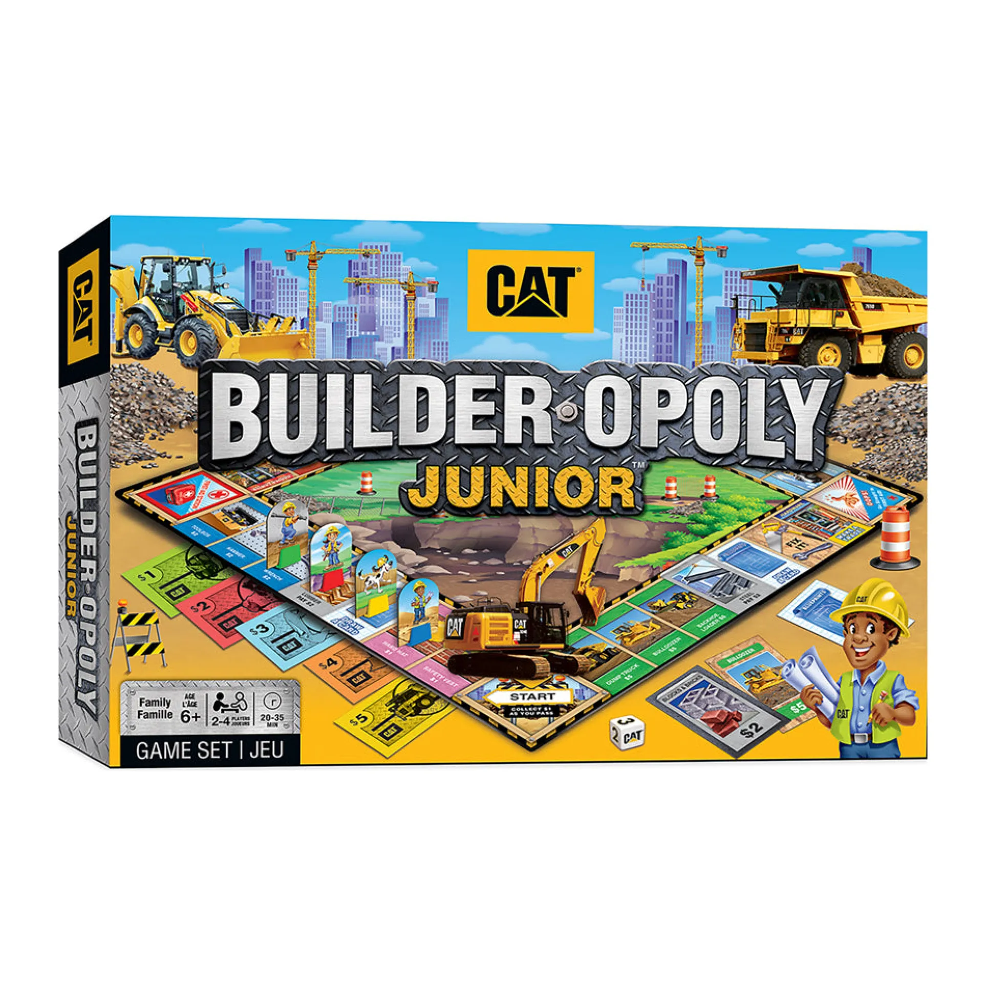 Caterpillar Builder Opoly Junior Board Game