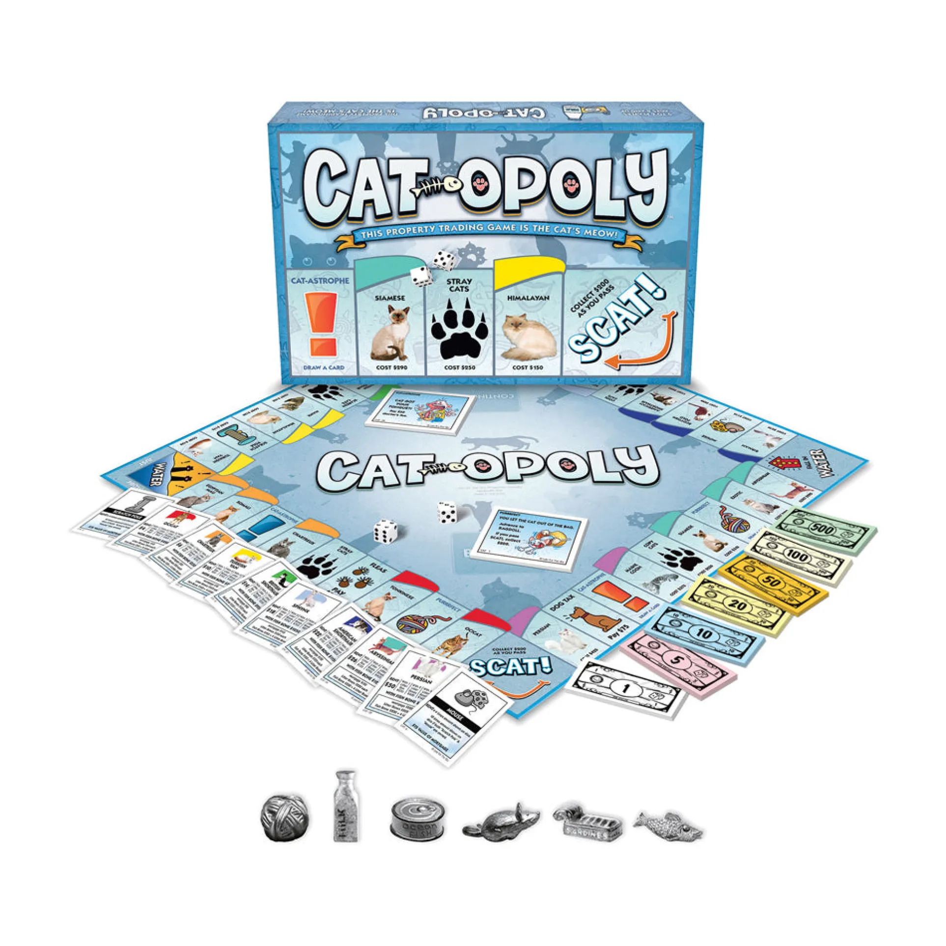 Cat-Opoly Exotic Cats Edition Board Game