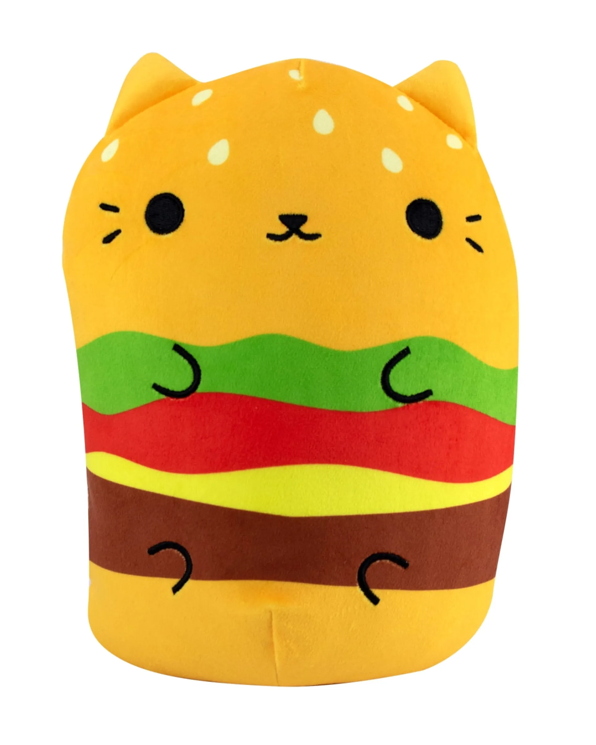 Cats vs Pickles 8 inch Jumbo Plush Cheeseburger Cat - Super Soft