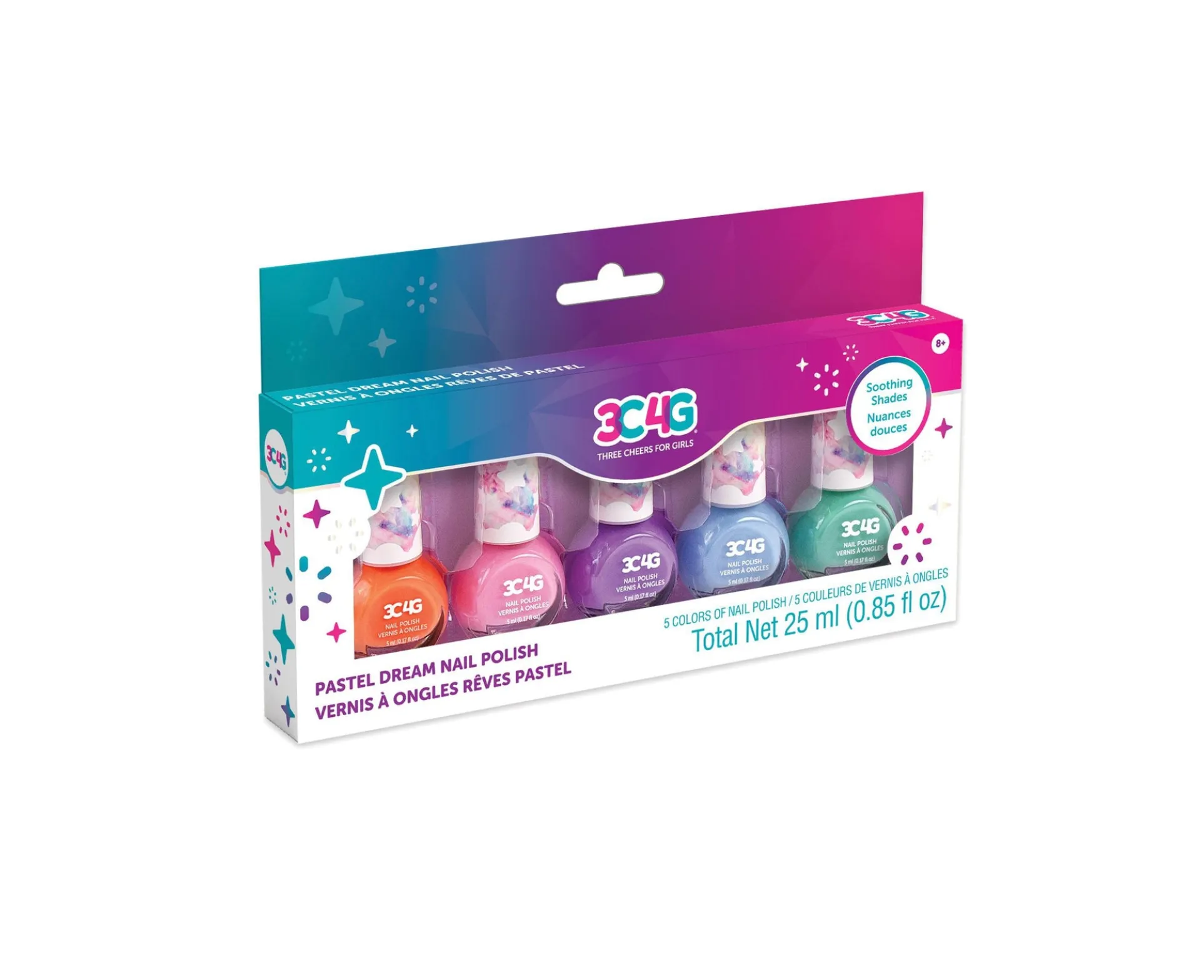 3C4G Pastel Dreams Collection Nail Polish Set - Assorted Pastel Colors