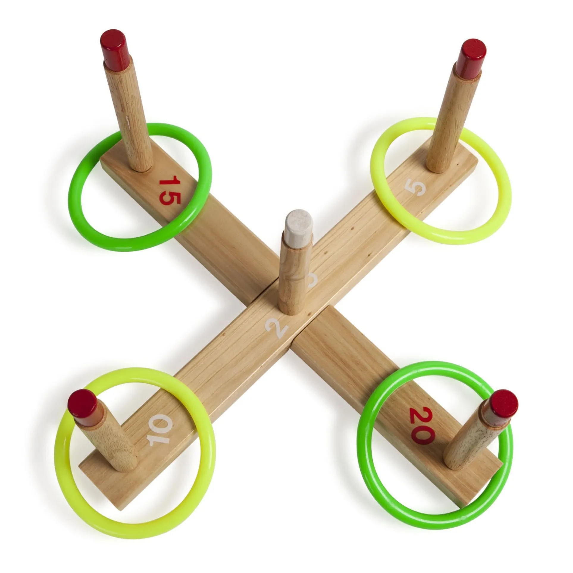 Champion Sports Classic Wooden Ring Toss Game Set