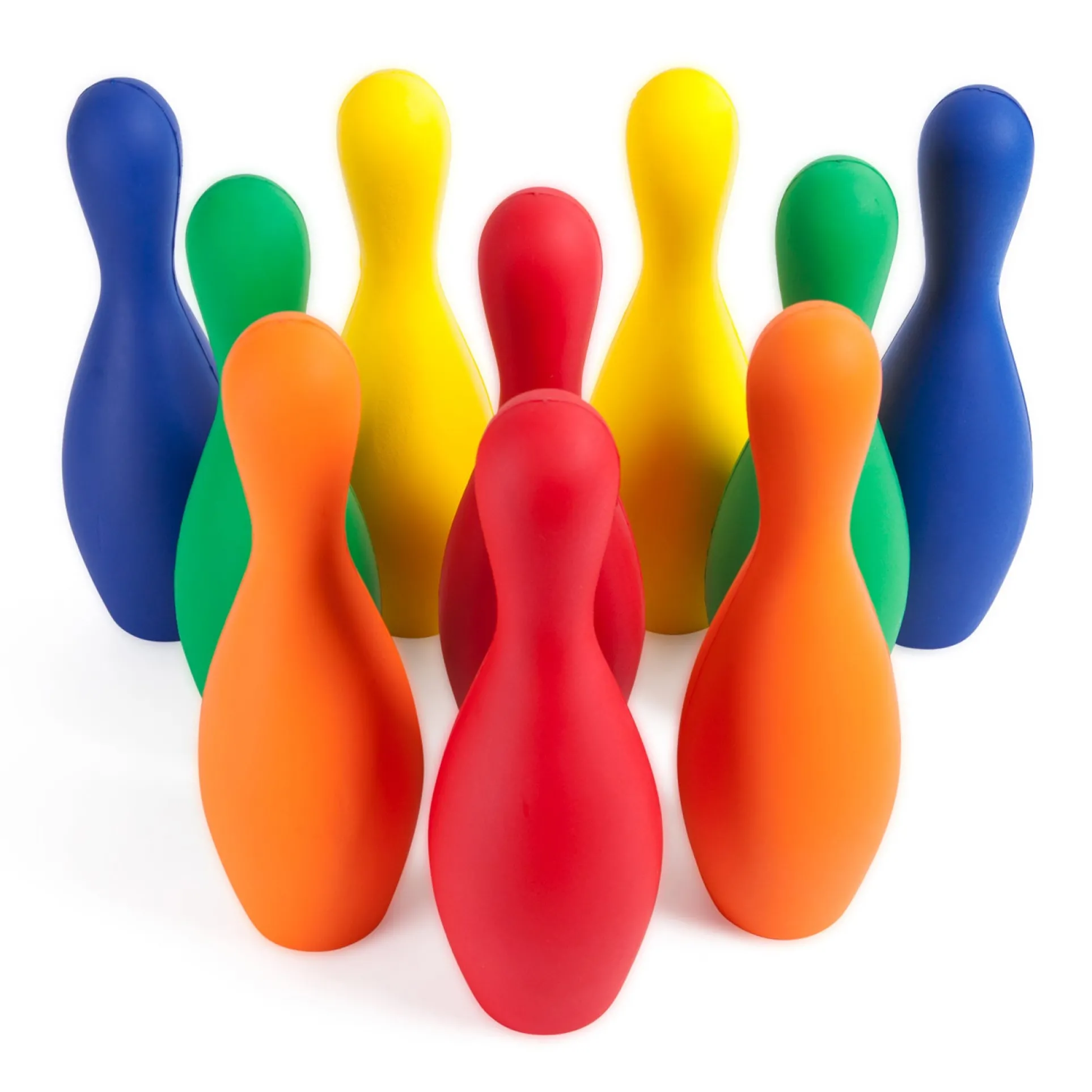 Champion Sports Colorful Foam Bowling Pin Set