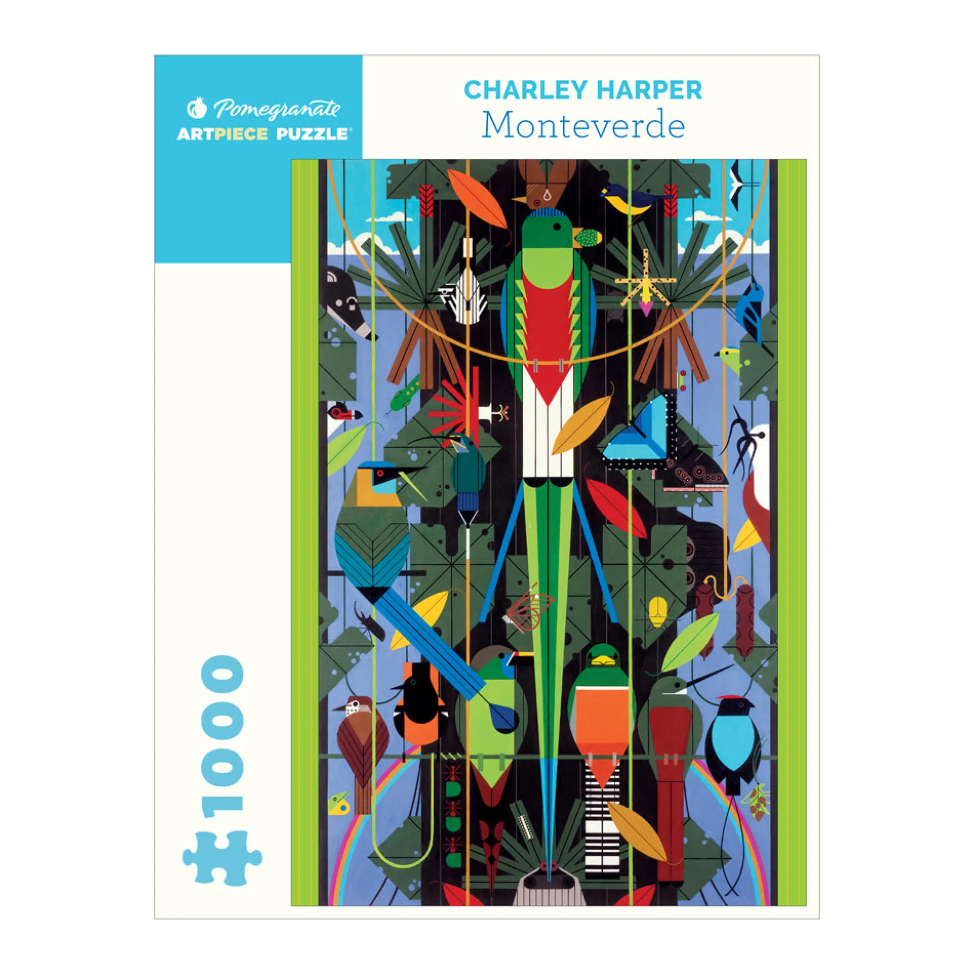 Charley Harper Monteverde 1000-Piece Jigsaw Puzzle
