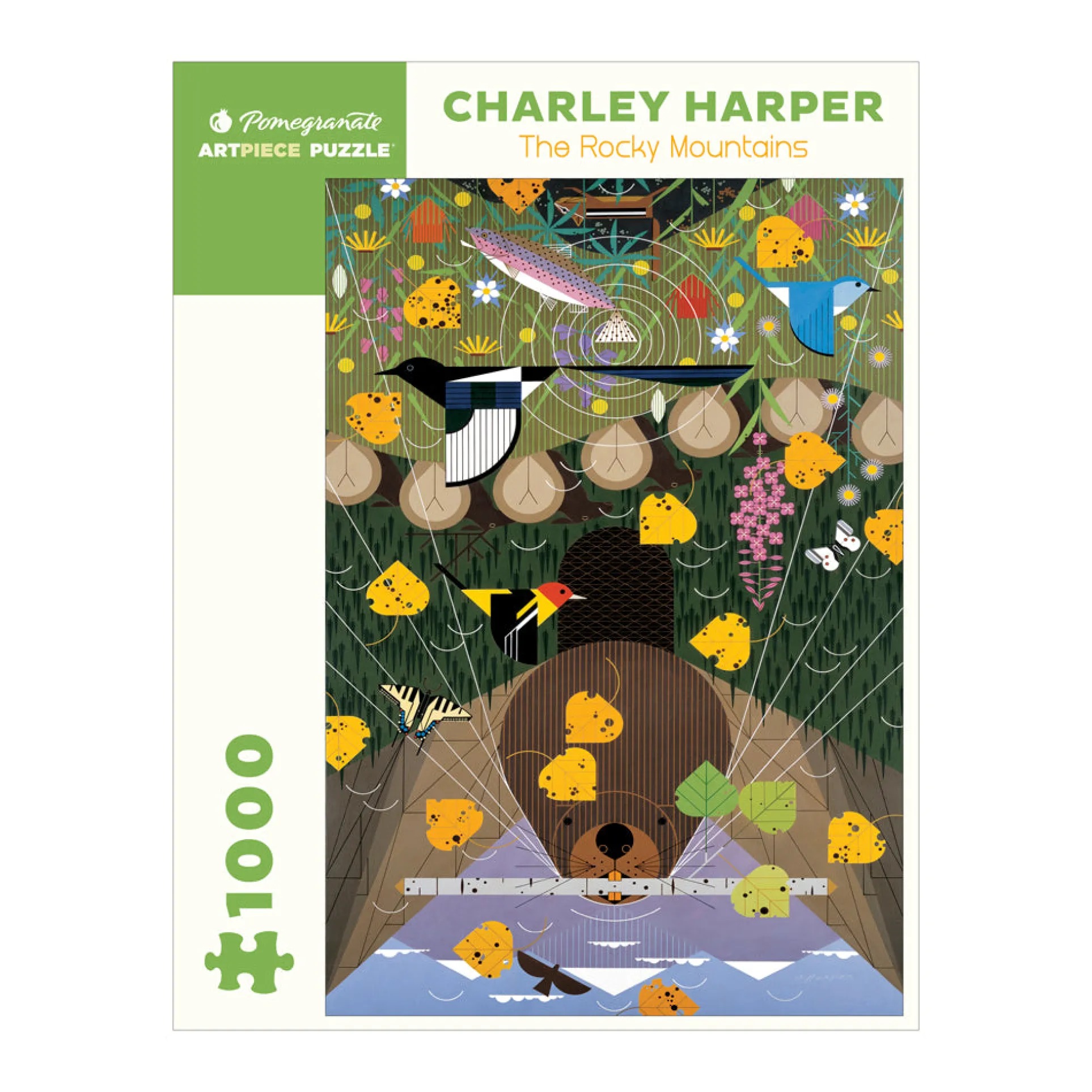 Charley Harper Rocky Mountains 1000-Piece Jigsaw Puzzle