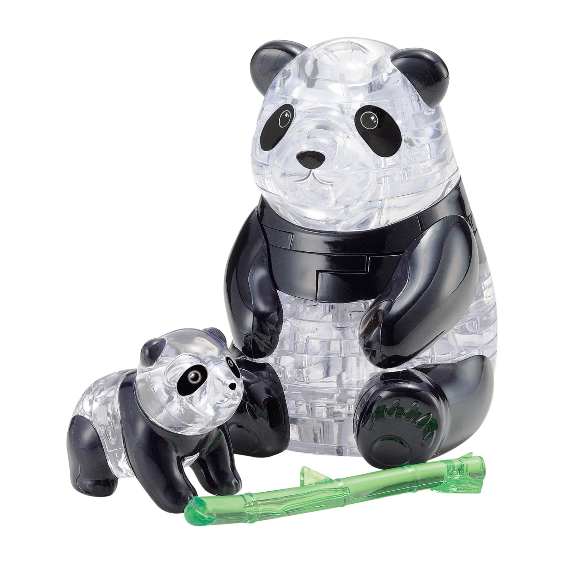 Charming Panda and Baby 3D Crystal Puzzle - 50 Pieces