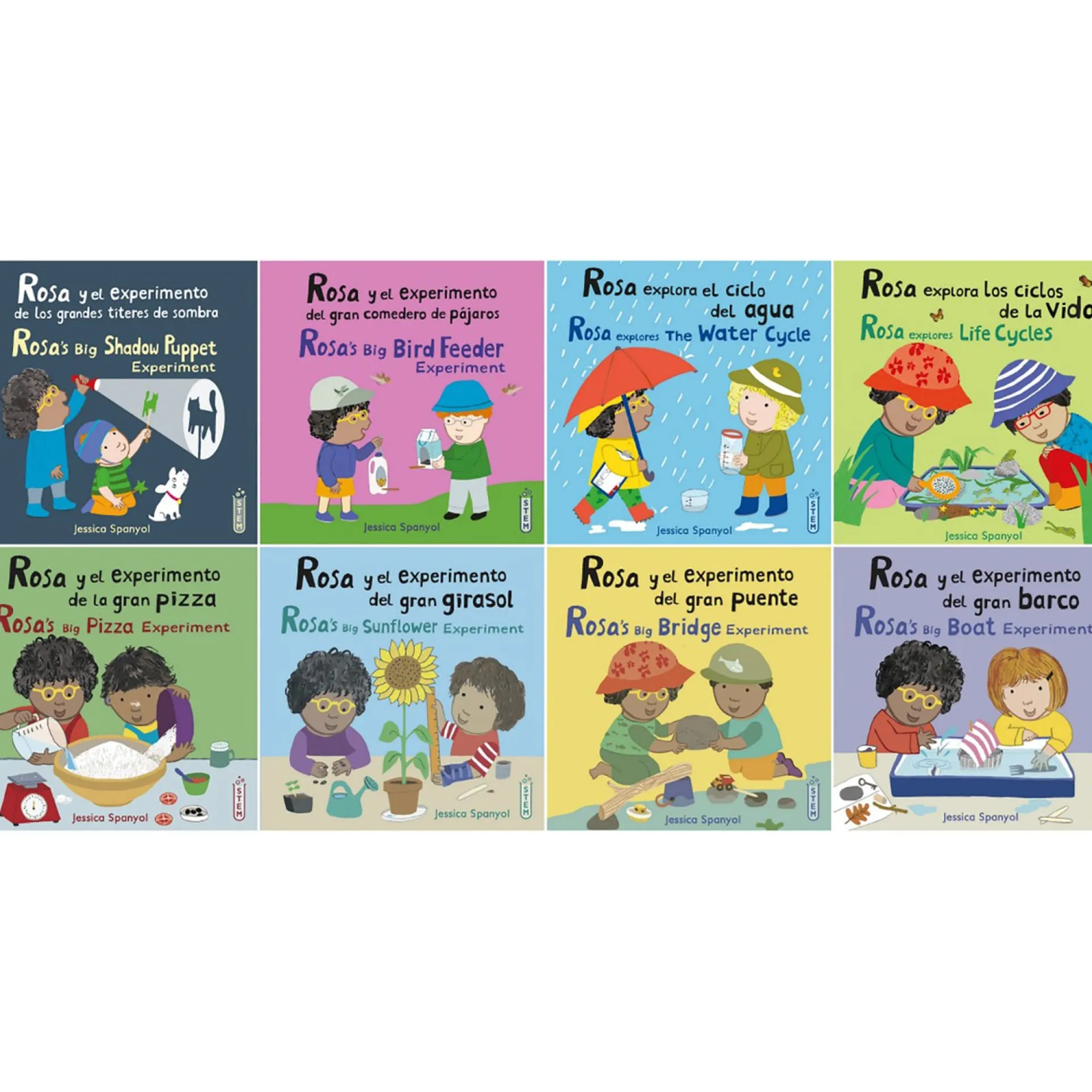 Child's Play Books Rosa's Workshop Bilingual STEM 8-Book Set