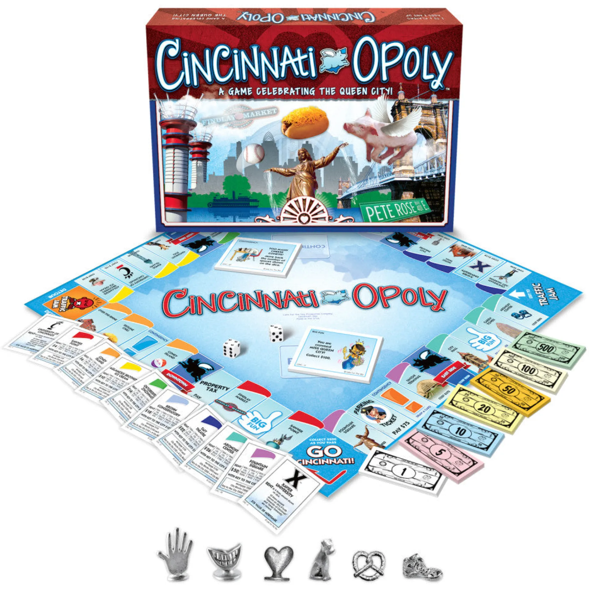 Cincinnati-opoly Themed Board Game