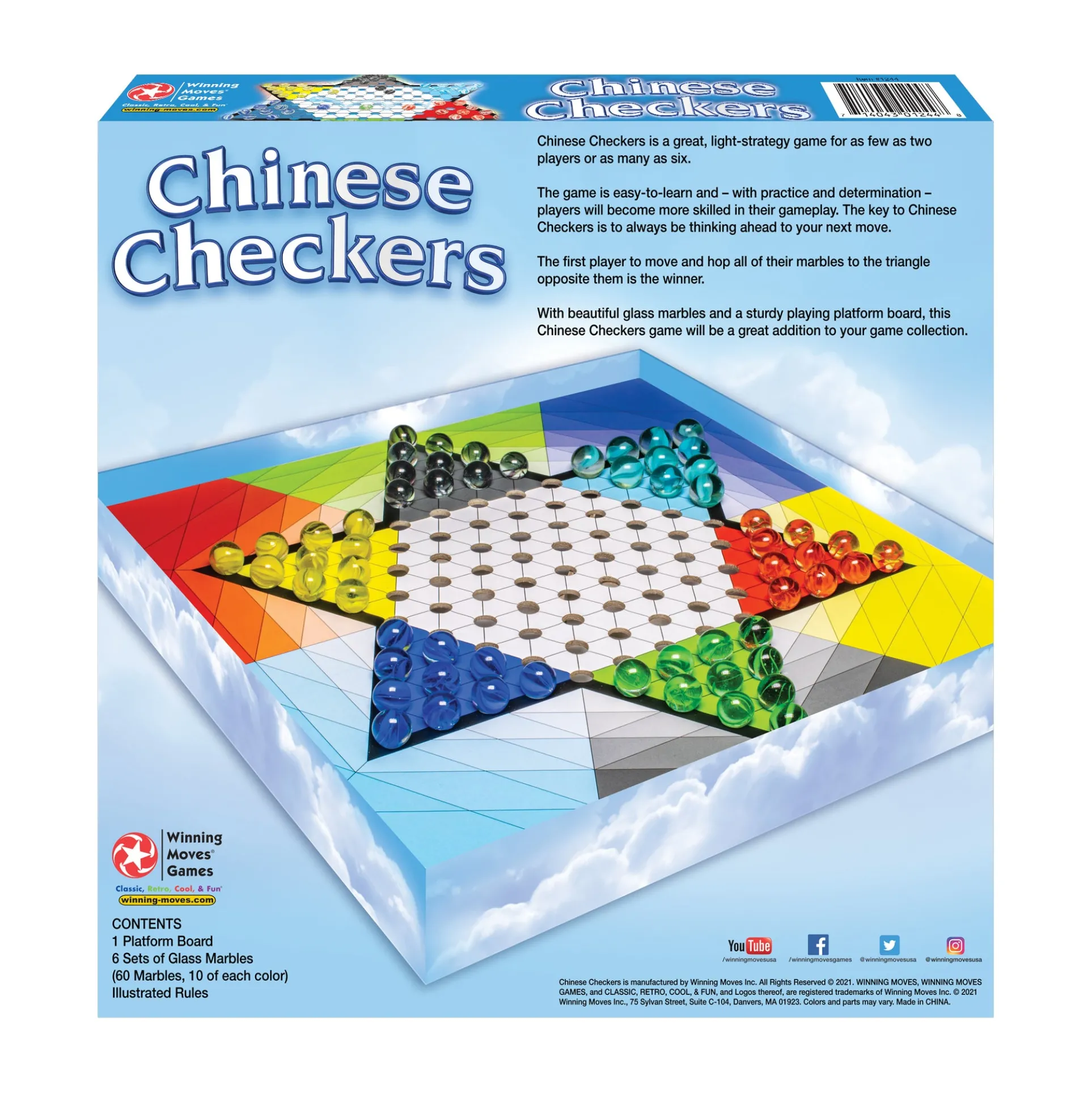 Classic Chinese Checkers Handcrafted Wooden Board Game Set