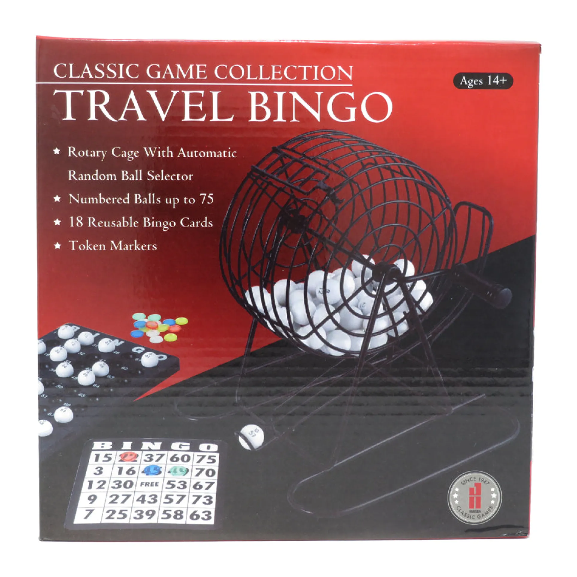 Classic Game Collection Portable Travel Bingo Set