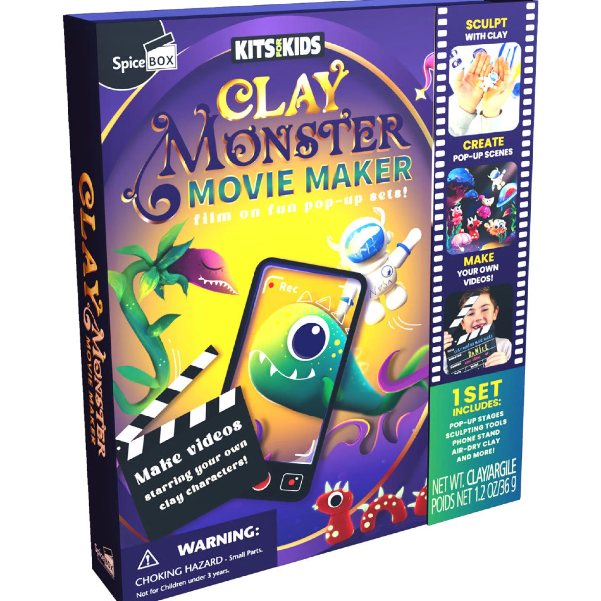 Clay Monster Movie Magic Set - DIY Filmmaking Kit, Ages 8+