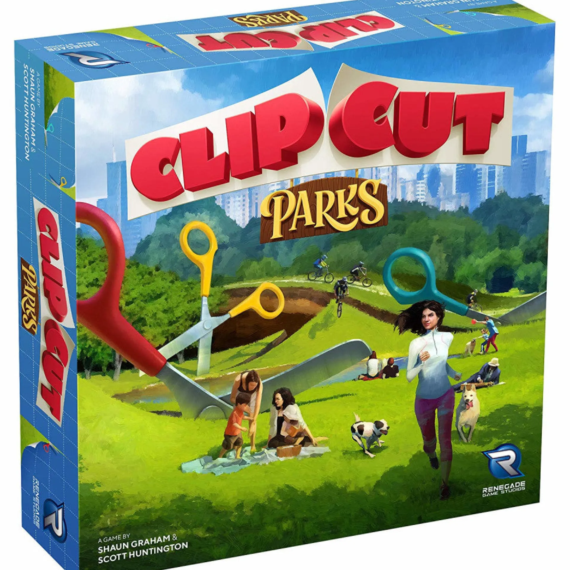 ClipCut Parks Board Game by Renegade Game Studios with Grand Park Expansion