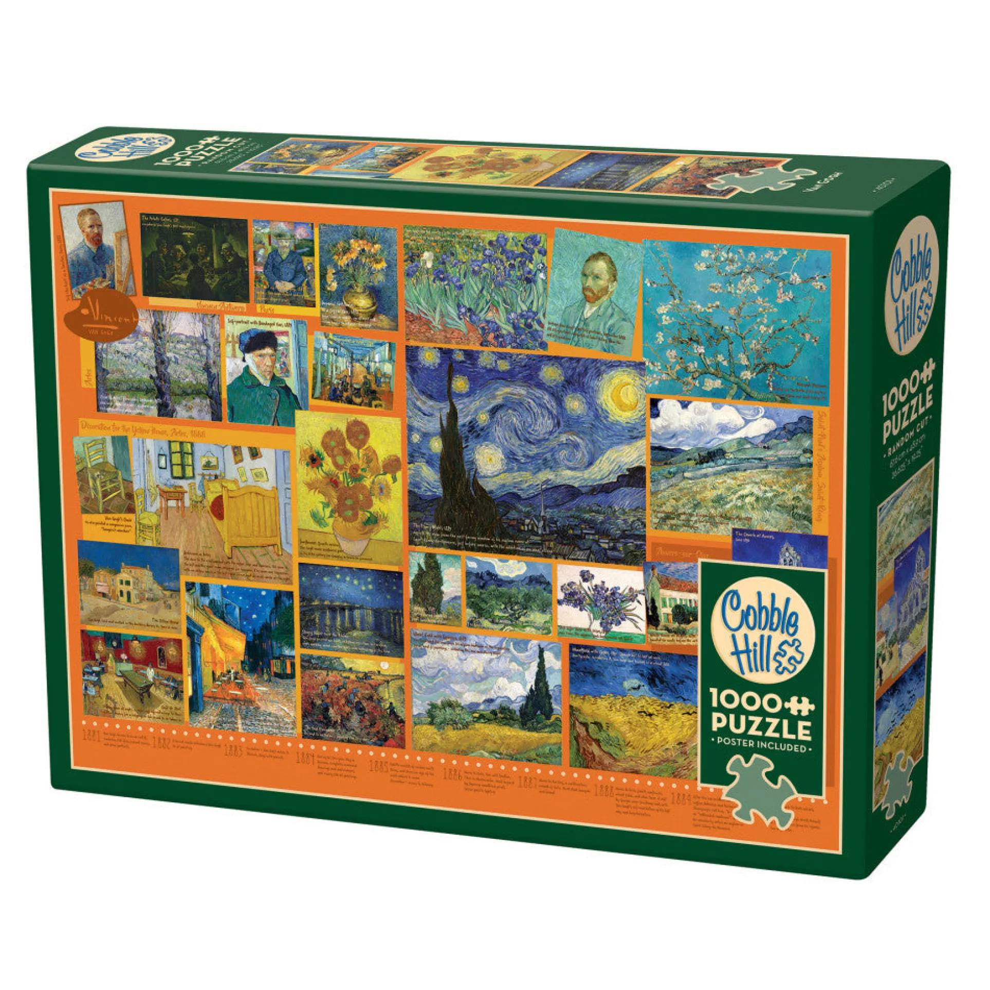 Cobble Hill 1000 Piece Van Gogh Puzzle with Reference Poster