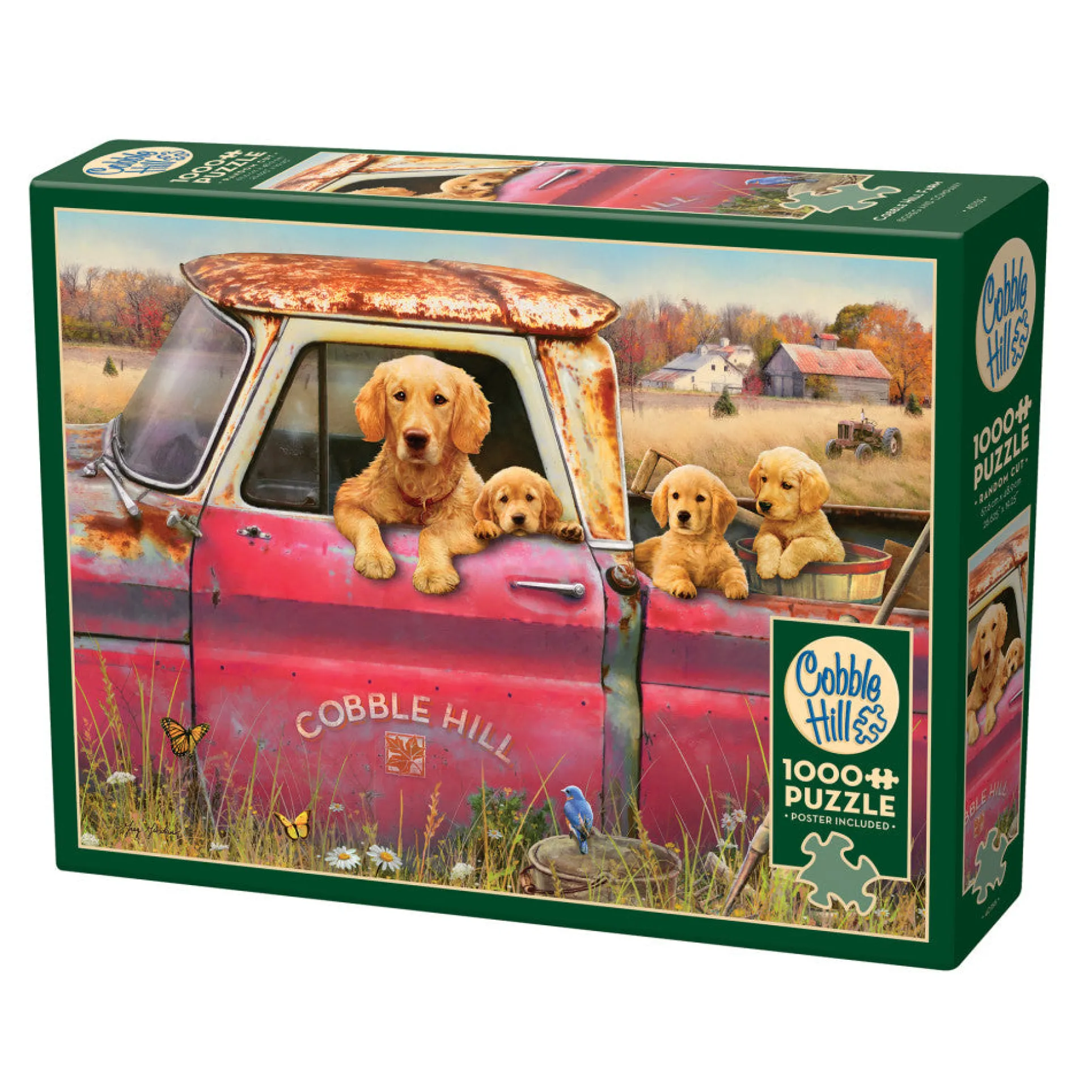 Cobble Hill Cobble Hill Farm 1000-Piece Jigsaw Puzzle - Reference Poster Included
