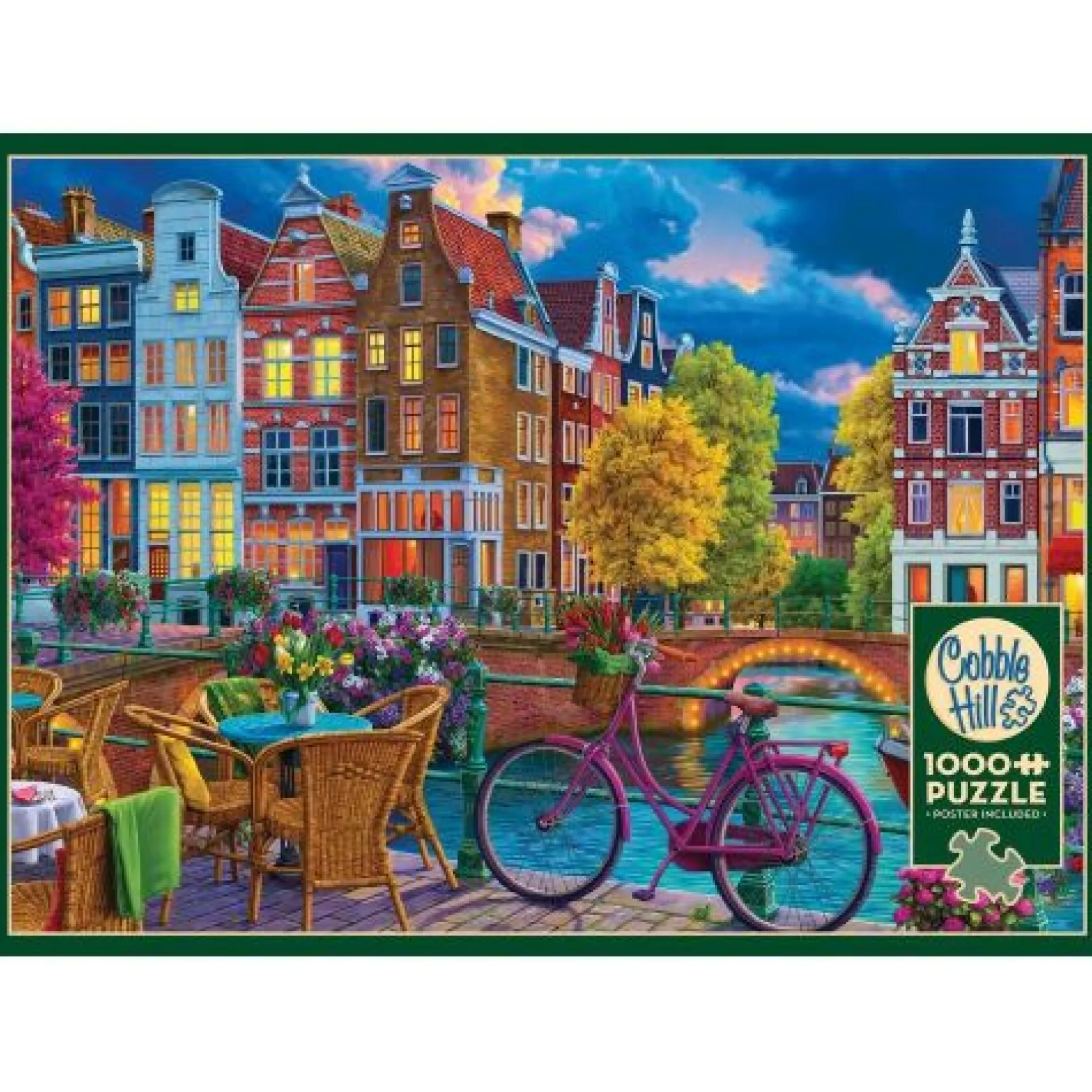 Cobble Hill Cozy Street Travel Jigsaw Puzzle - 1000 pc