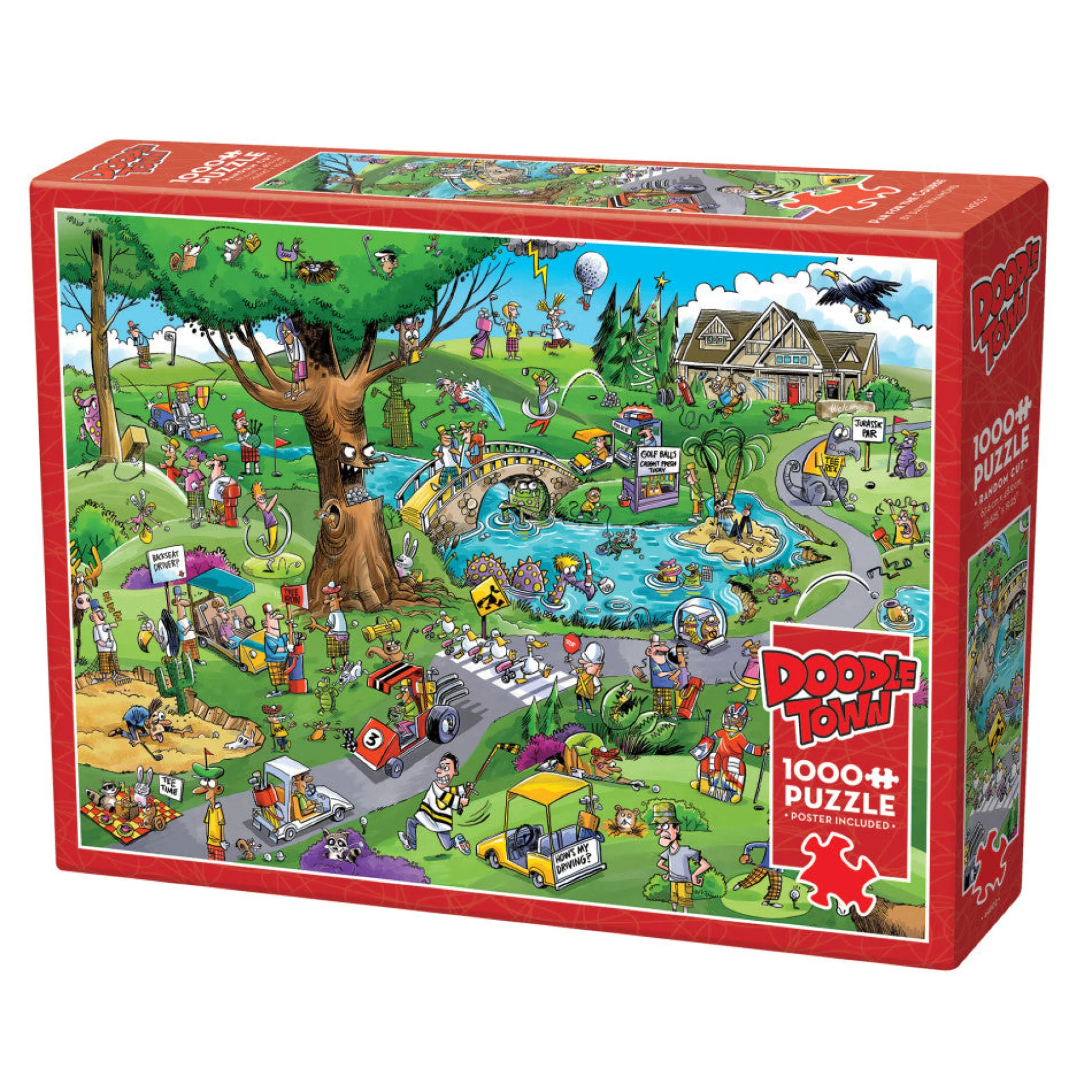 Cobble Hill DoodleTown: Par for the Course 1000 pc Puzzle