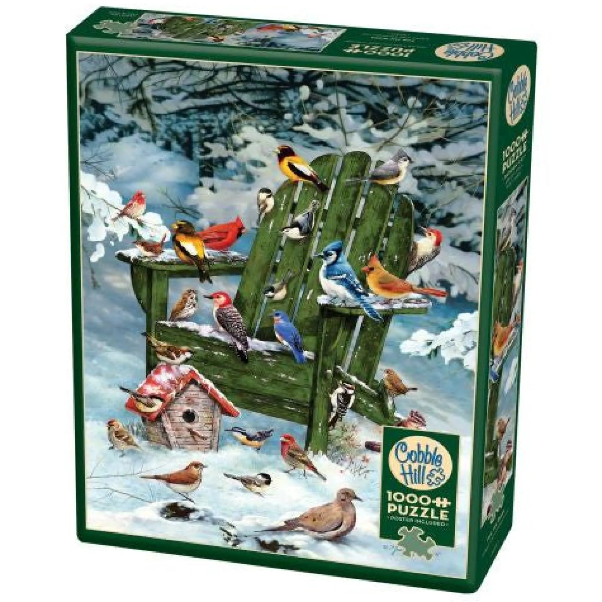 Cobble Hill For The Birds Museum-Quality Jigsaw Puzzle - 1000 pc