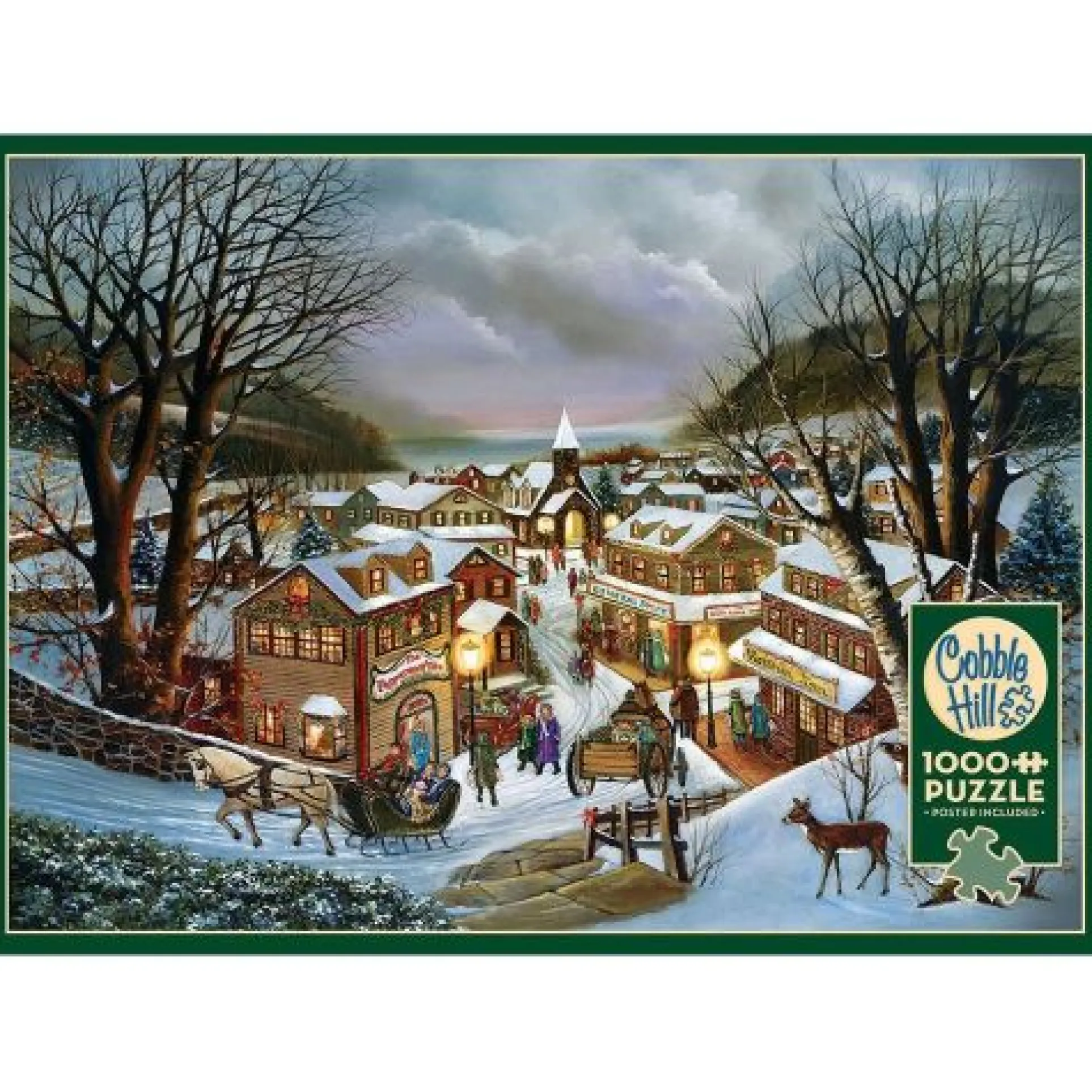 Cobble Hill I Remember Christmas Winter Scene Jigsaw Puzzle - 1000 pc
