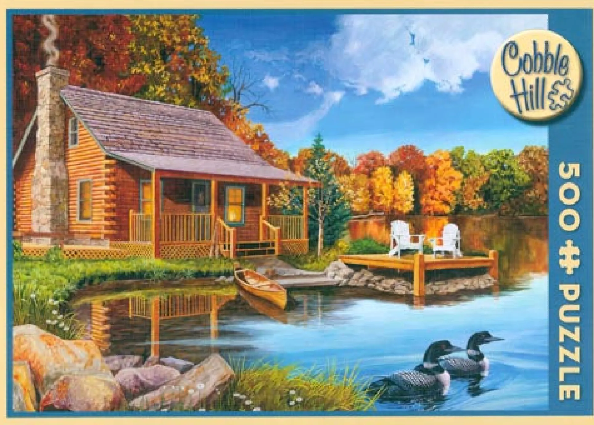 Cobble Hill Loon Lake Scenery Jigsaw Puzzle - 500 pc
